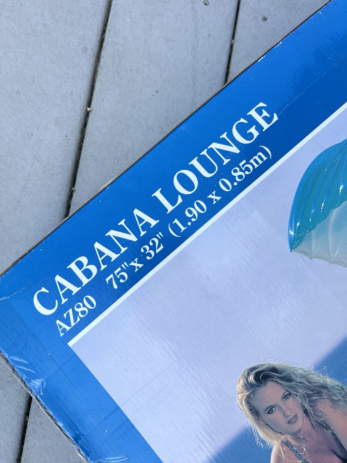 Vintage SEVYLOR Cabana Lounge Inflatable Raft Float Pool 75 x 32 RARE New In Box