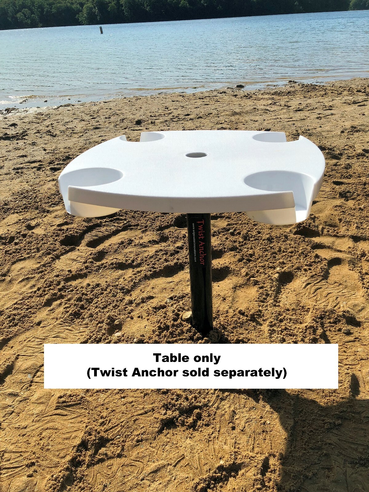 Sandbar Anchor Table, Beach Table, Sand Anchor Table, Twist Anchor Table,