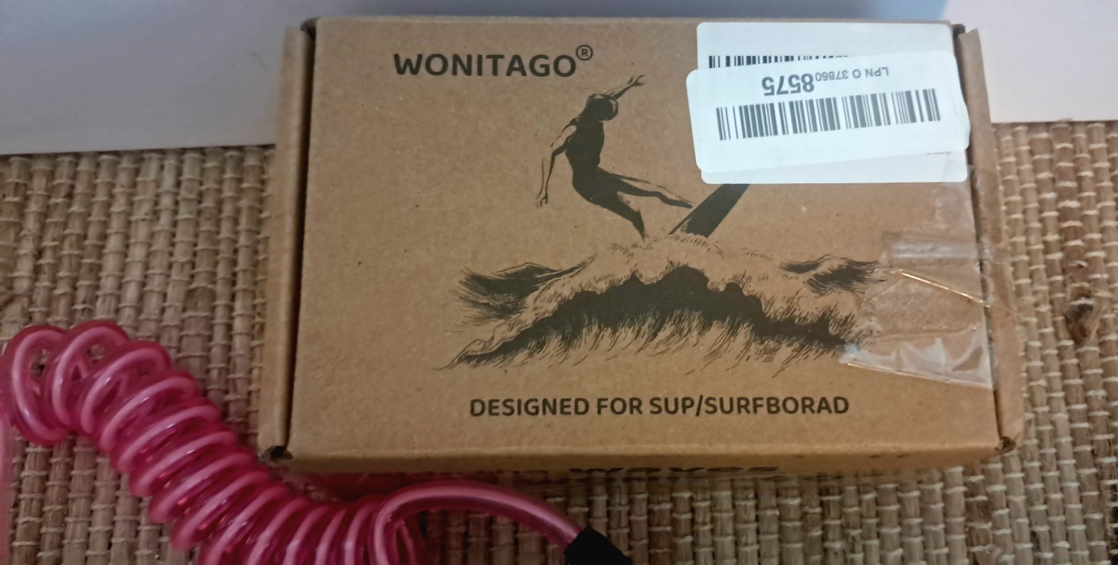 Wonitago 7mm Surf Leash 7′ Pink Surfboard Ankle Leash New Surfing Leash