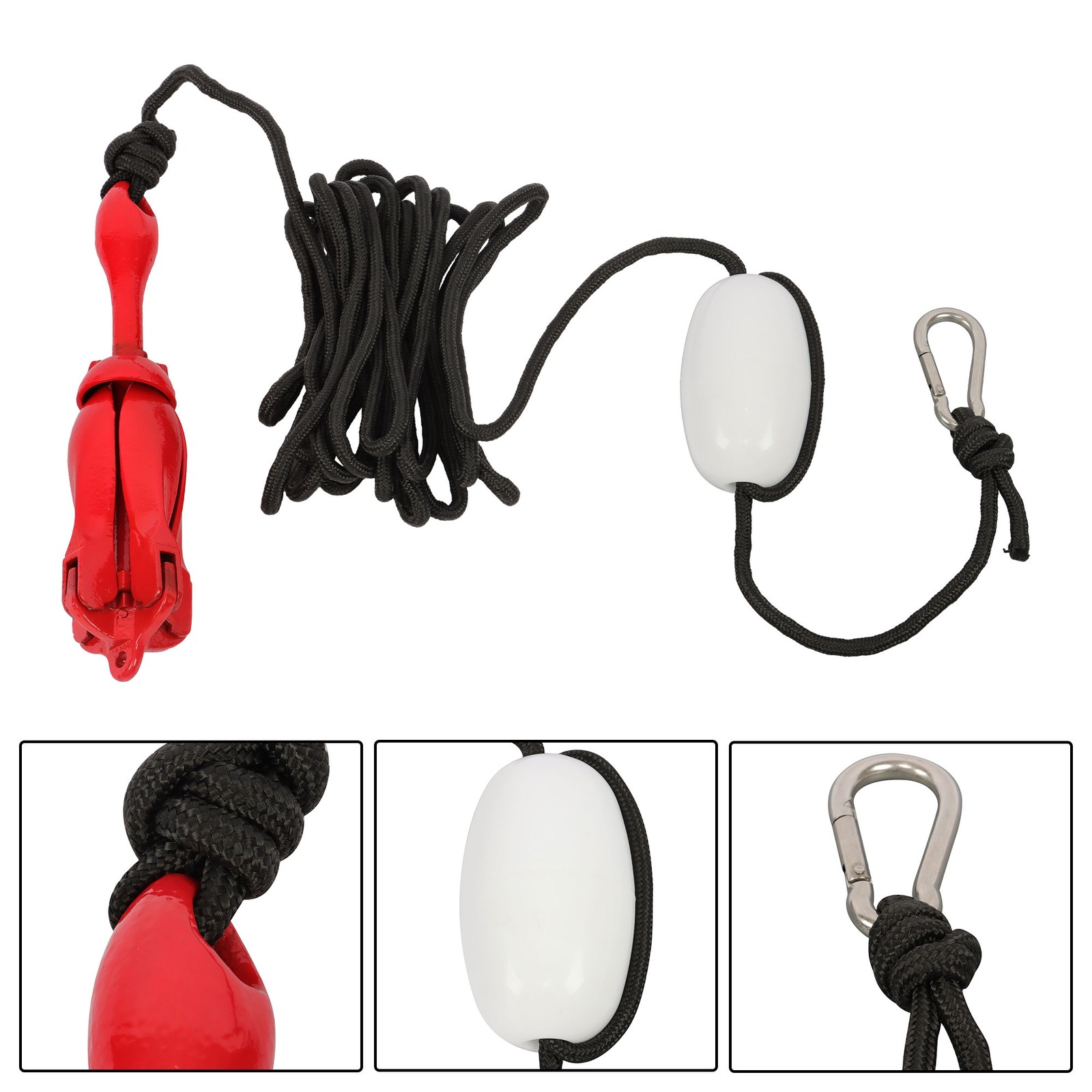 New Folding Anchor Buoy KIt For Skiff Kayak Raft Boat Sailboat Fishing Jet Ski
