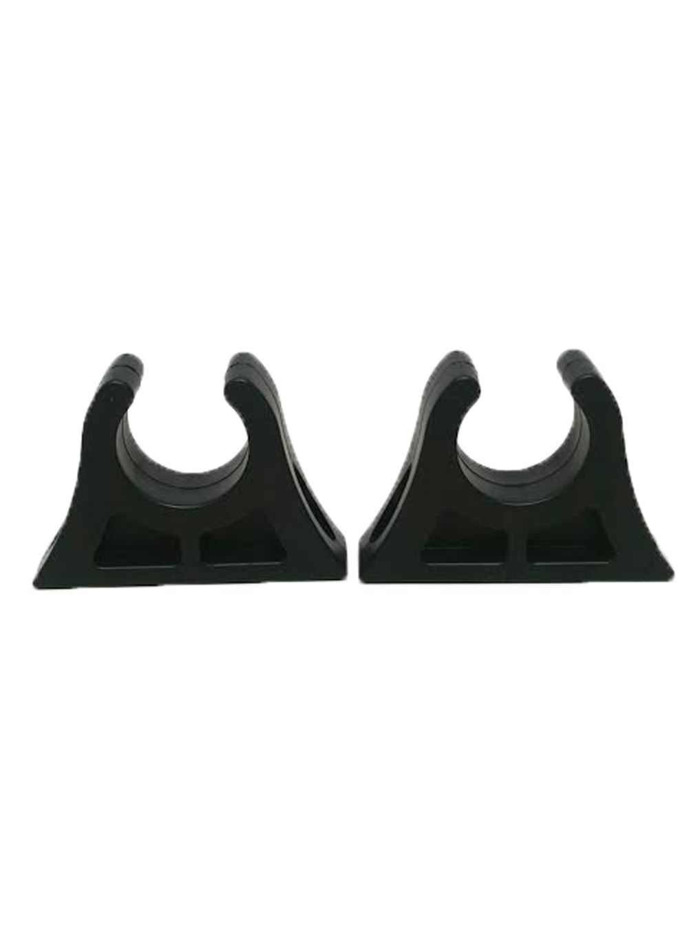 Pactrade Marine Boat Canoe Kayak 2 Pair Of Black Paddle Clips 1 1/8” Diameter