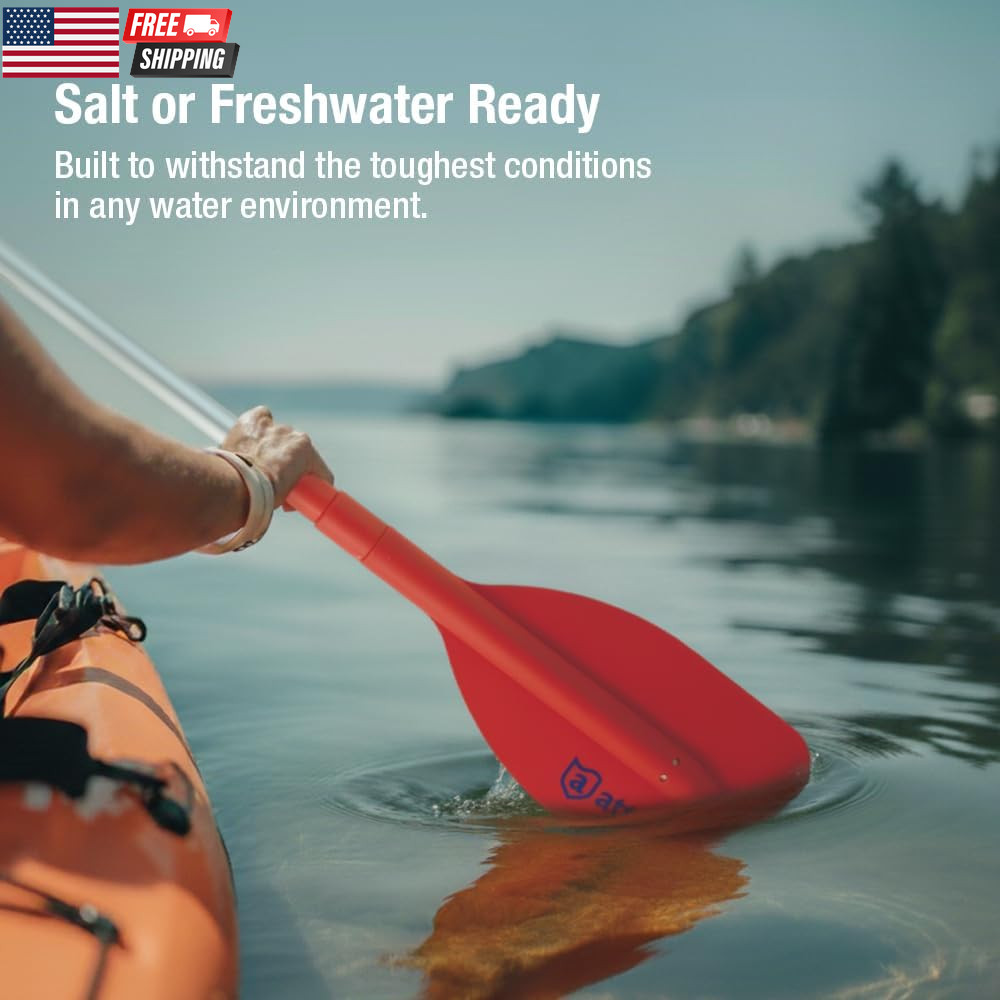Emergency Telescoping Paddle for Boating, Orange