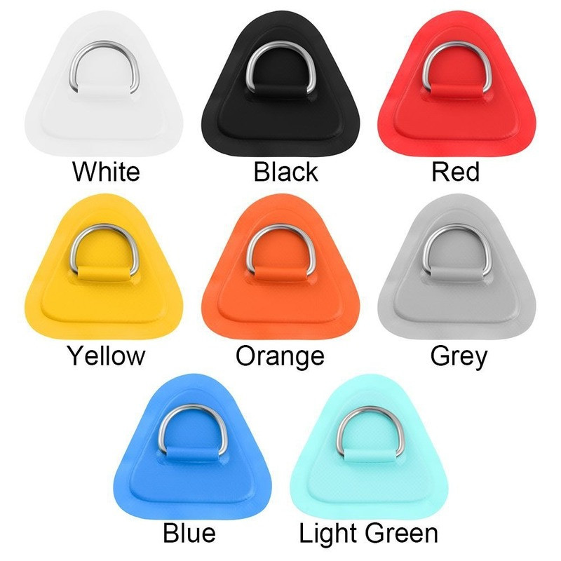6x Marine D Ring Pad Patch for PVC Inflatable Boat Raft Dinghy Surfboard Outdoor