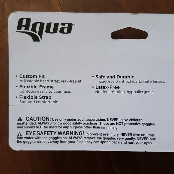 5 pairs NWT swim goggles various sizes by Aqua