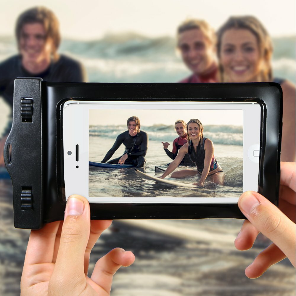 Swimming Waterproof Underwater Dry Bag Pouch Clear Cell Phone Case Cover 2-PACK