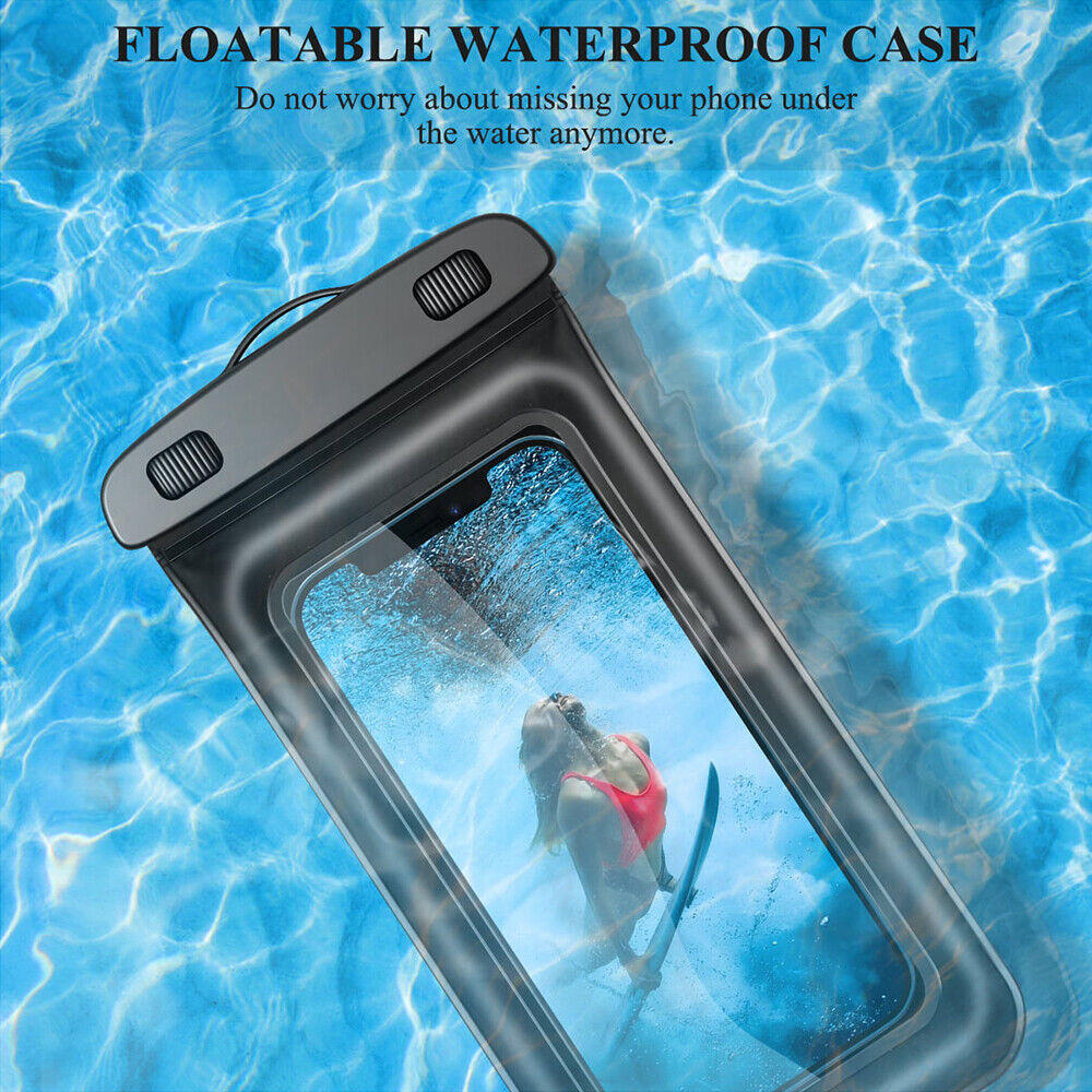 Universal Waterproof Cell Phone Pouch Floatable Underwater Case Dry Bag Landyard