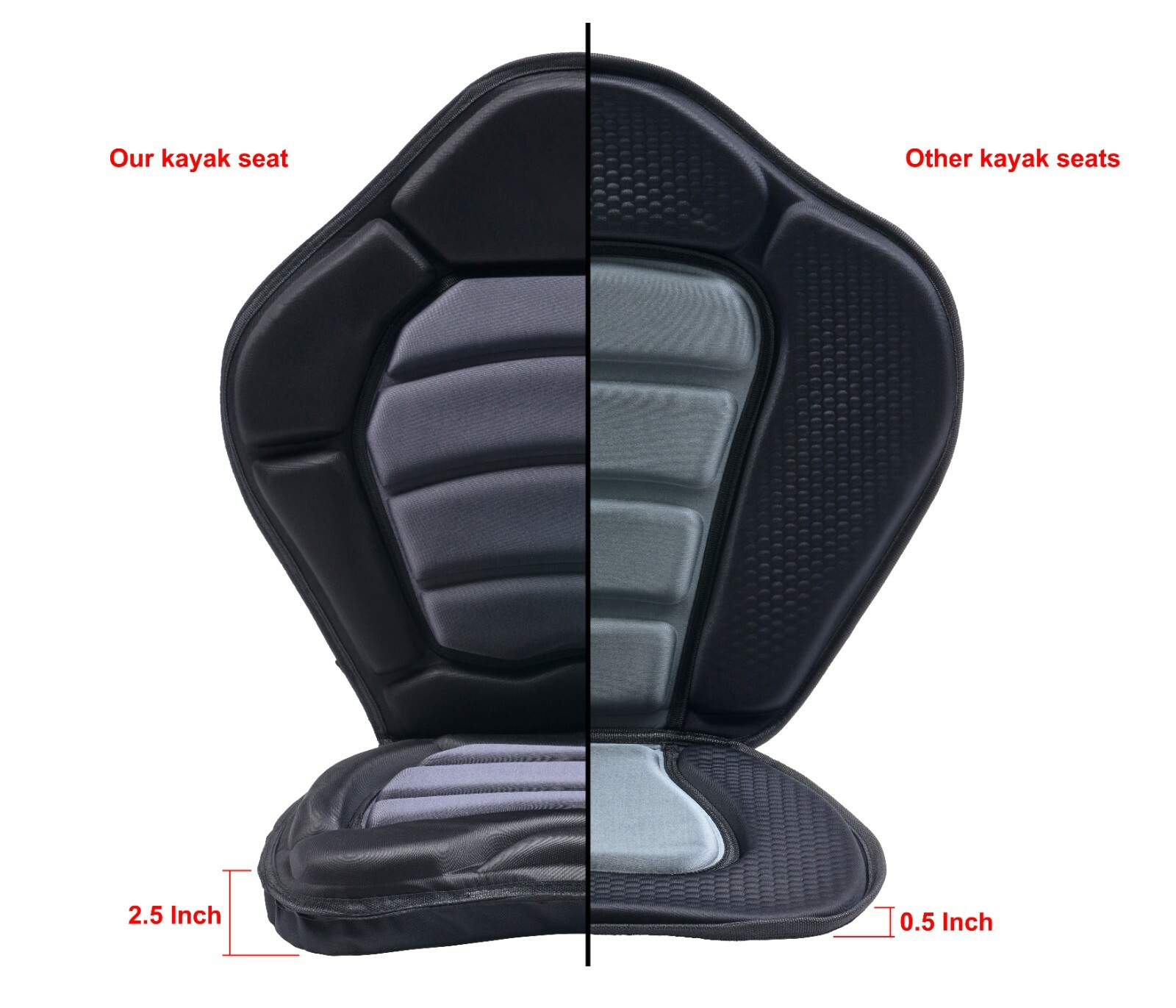 Ultra Thick OceanMotion Ergo-Fit sit on top Kayak seat w/Storage Bag