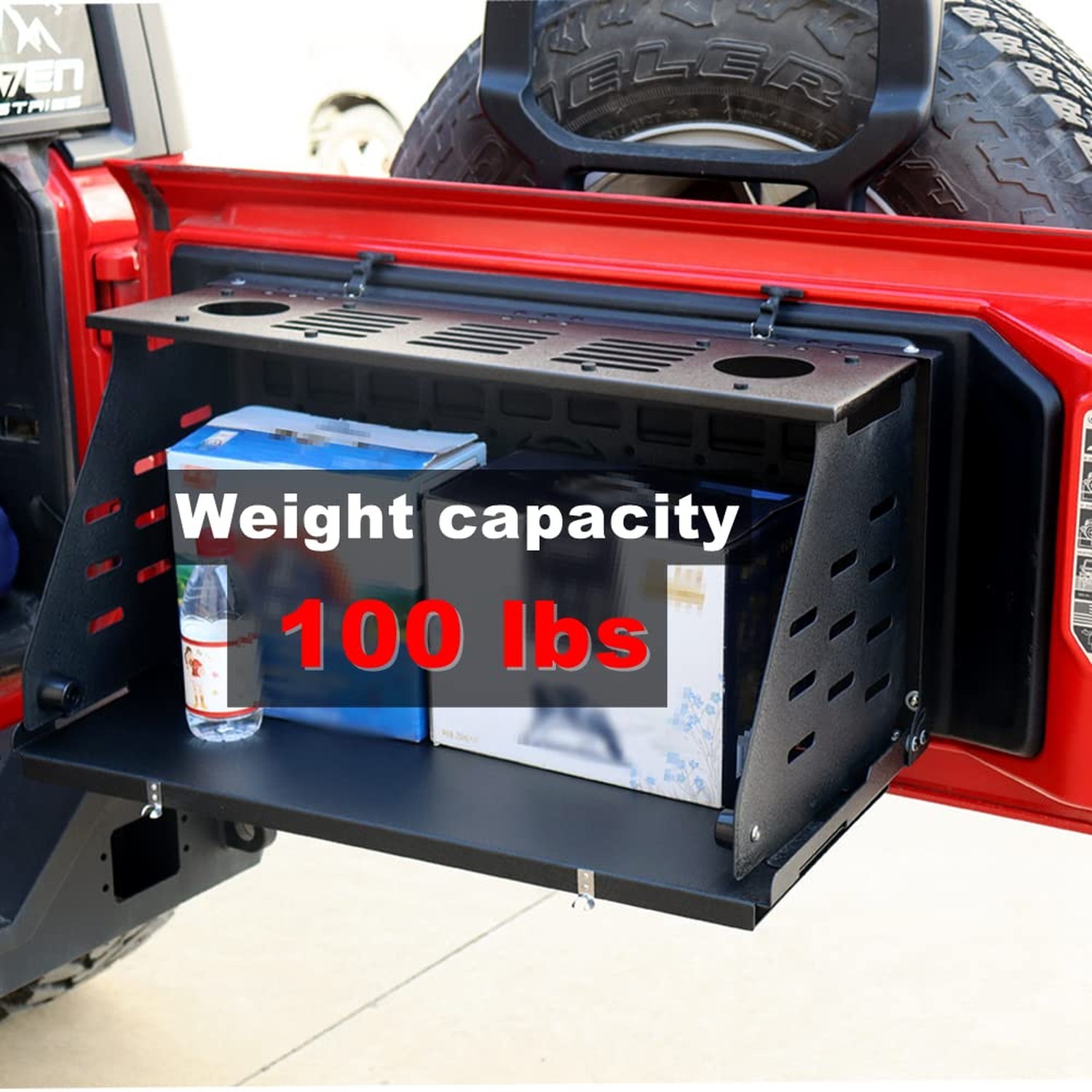 Tailgate Folding Camping Table Fits Jeep Wrangler JL JLU 2018-2023 Double She…