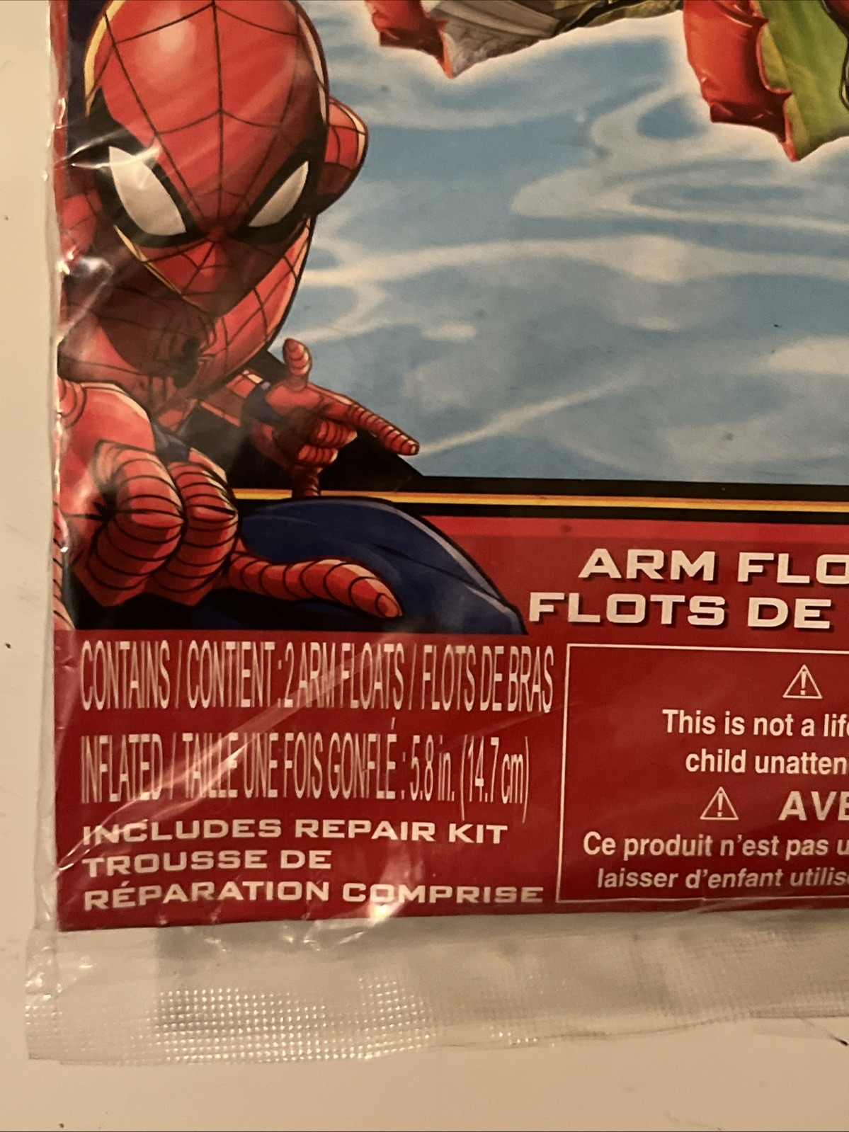 Marvel Spider-Man Inflatable Arm Bands Floaties Kids Ages 3-6