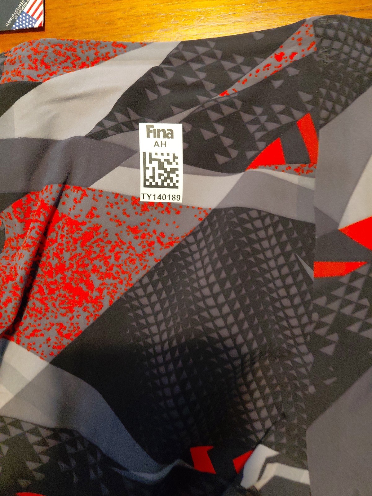 TYR Prelude Male Short Competitive Jammer Grey/Red Mens Size 28
