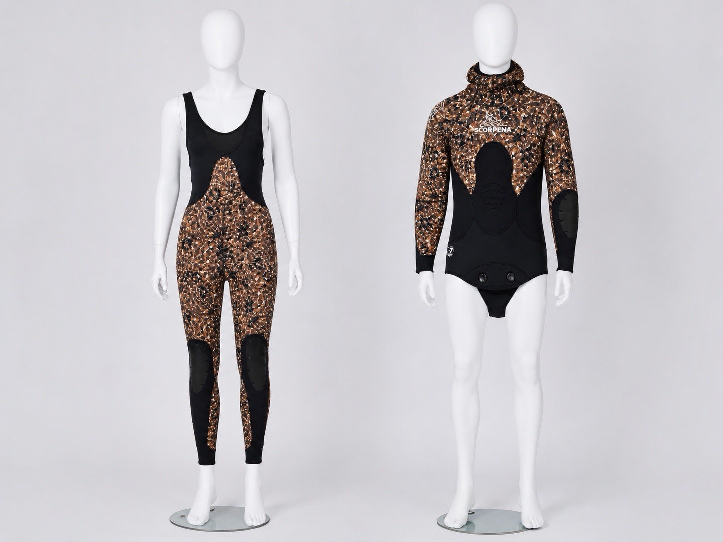 Scorpena Camo Hooded 2-Piece Wetsuit Set – Size XL – Ref. SC600815
