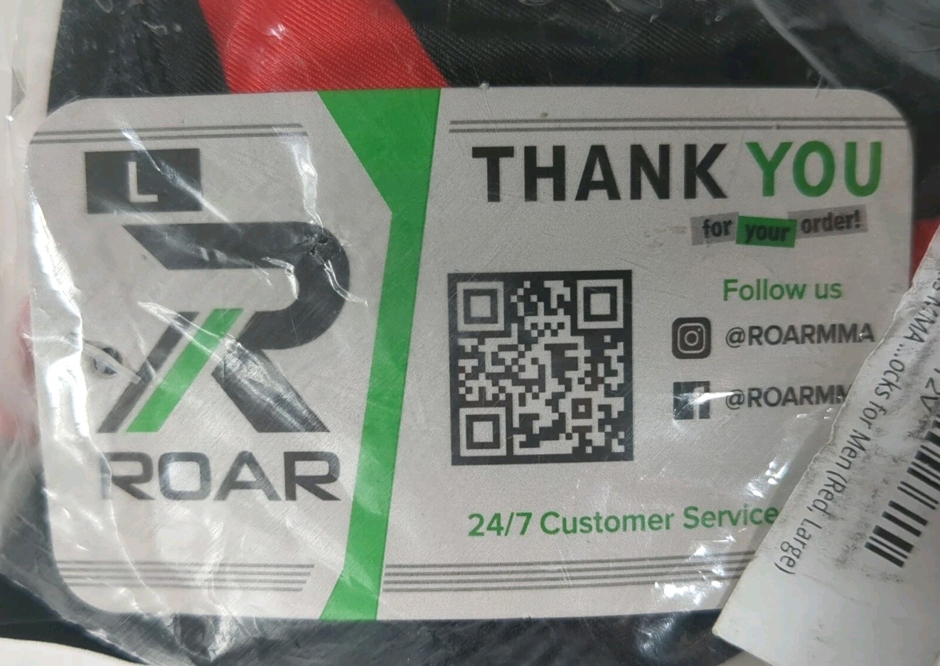 Roar Neoprene Socks MMA Men’s Red Large NWT Padded Black Silver Sports Athletic