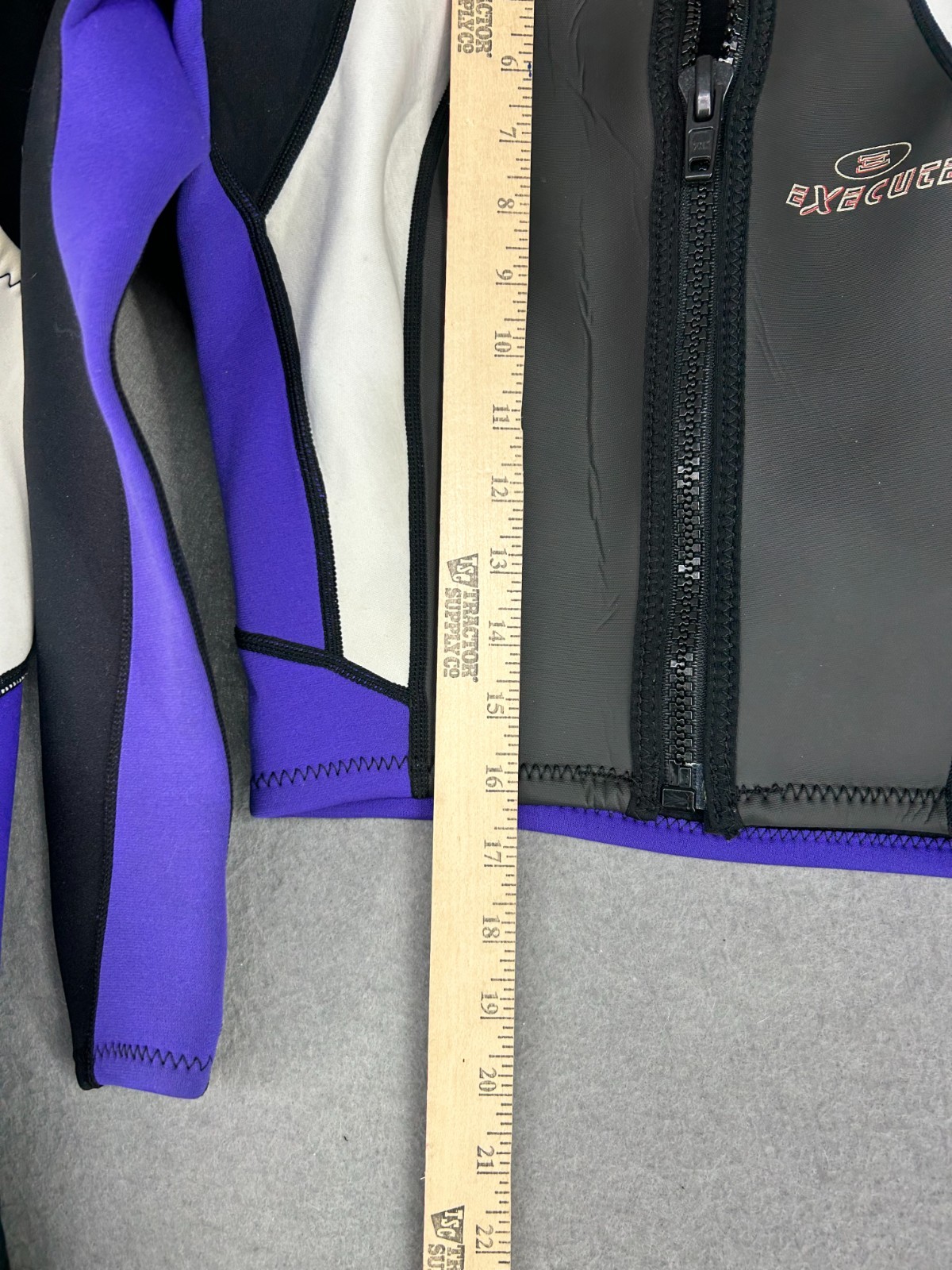 Execute Wetsuit 2 Piece Full Suit Set Sz Small Purple White Black