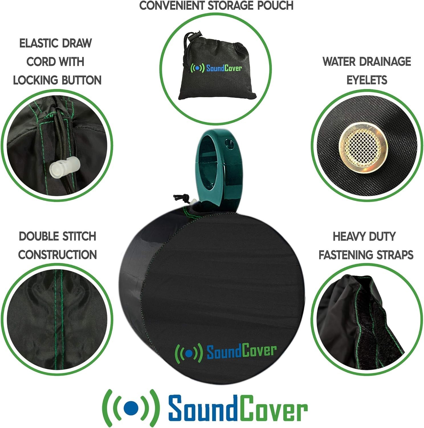 Water-Resistant Wakeboard Tower Speaker Covers with UV Protection – Small Size