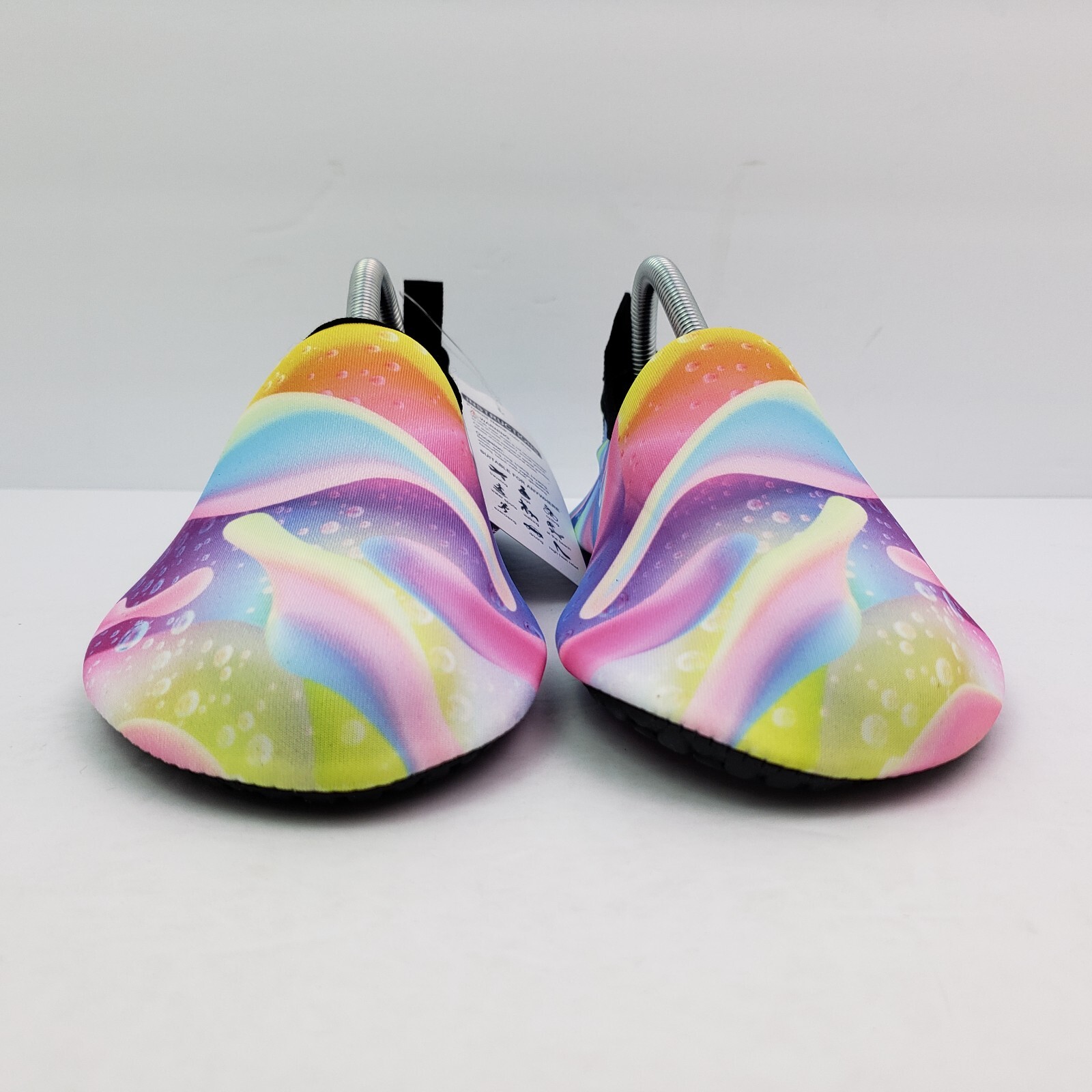 Vifuur Womens Sz 5.5-6.5 Colorful Ripple Slip On Yoga Barefoot Water Sports Shoe