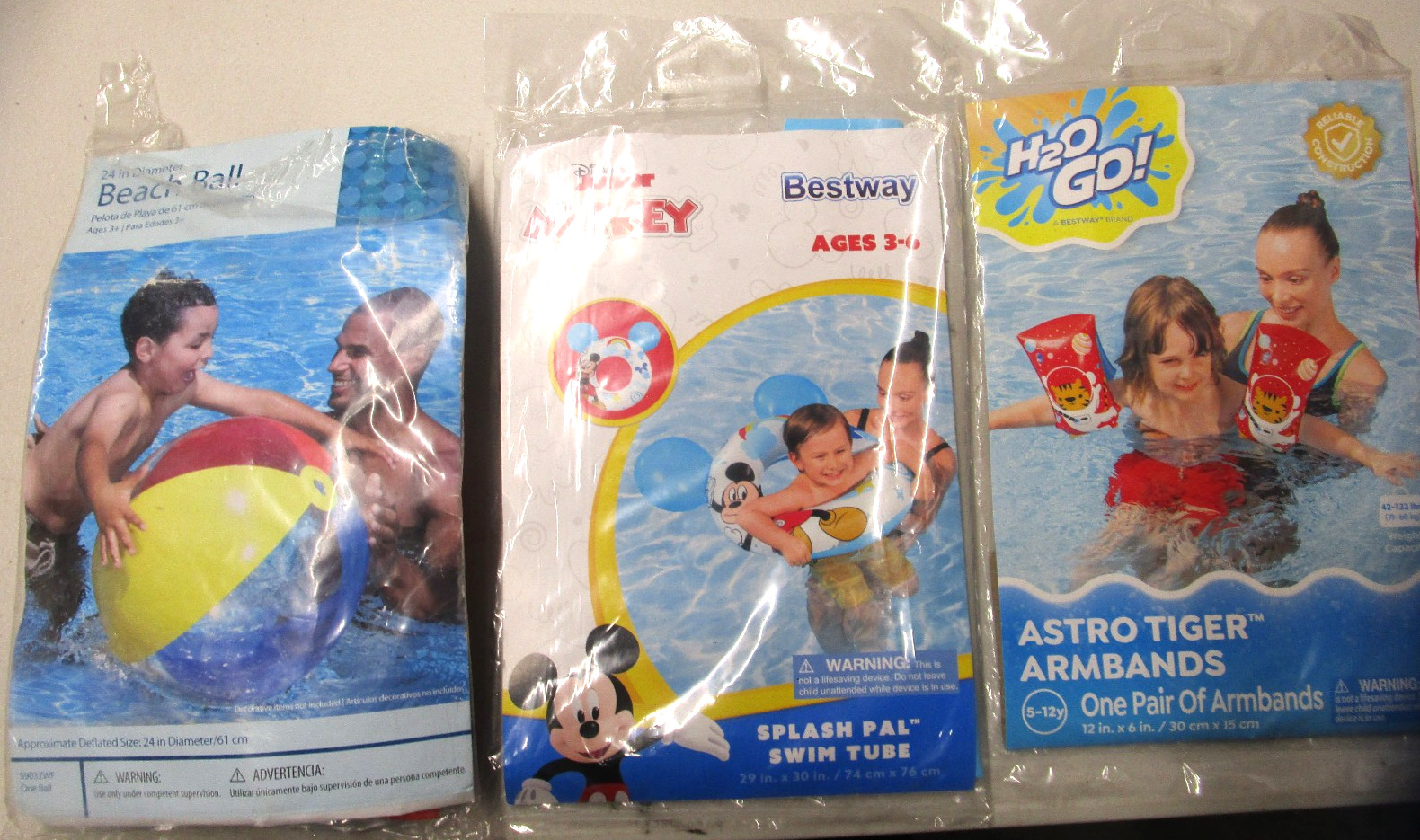 Beachball Arm Band Swin Tube Lot 3 Piece