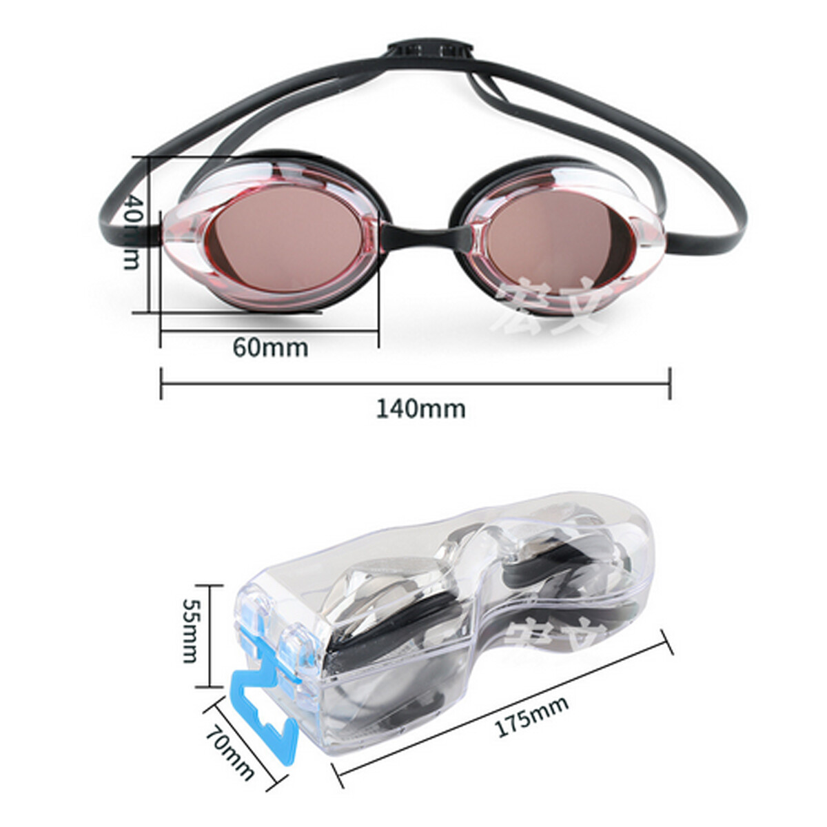 1/2 Pcs Unisex-Adult Swim Goggles Mirrored Vanquisher 2.0 Anti-Fog UV Protection