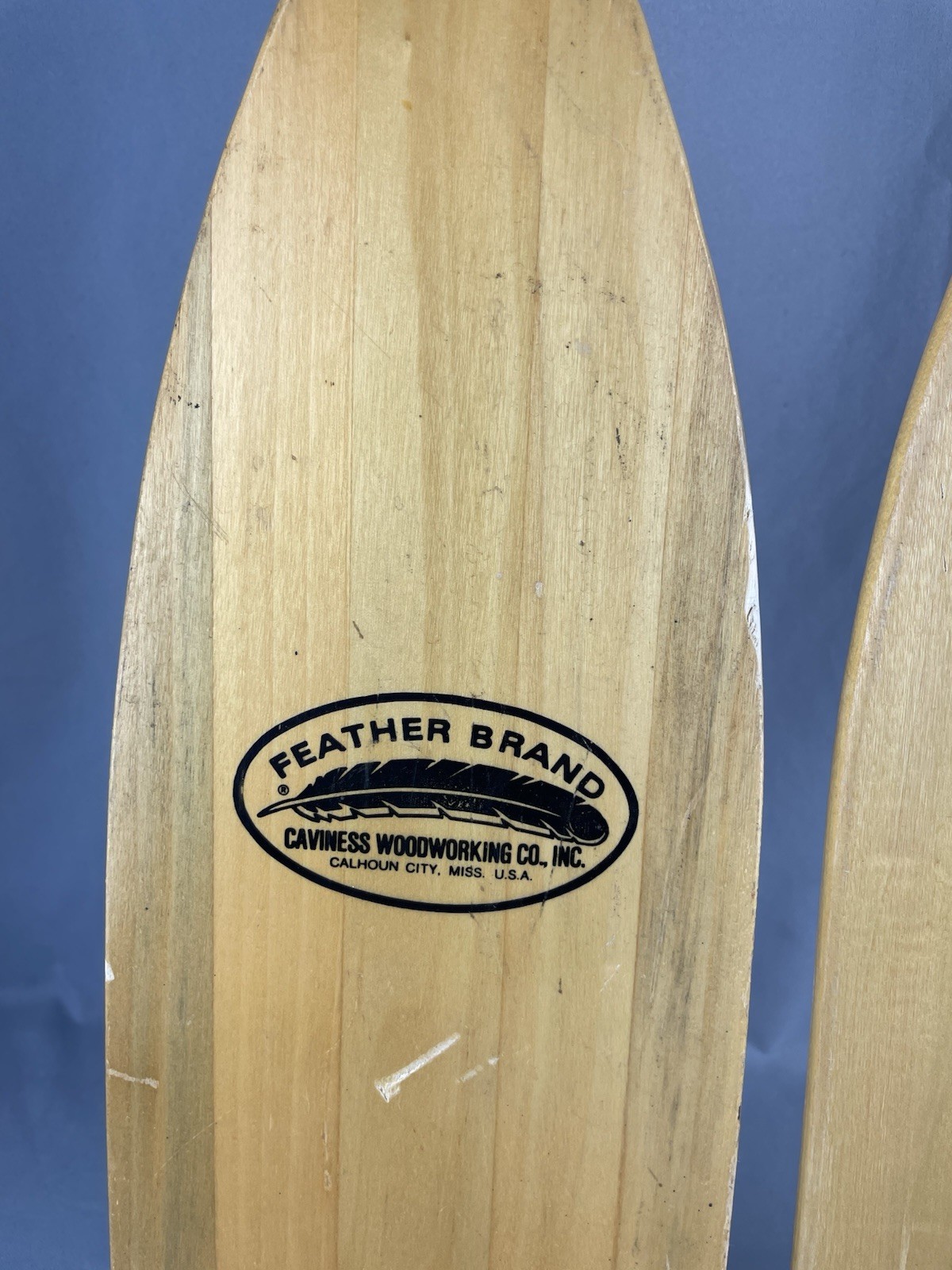 2 FEATHER BRAND 4 Foot 47″ Paddles Caviness Woodworking Co Made In USA