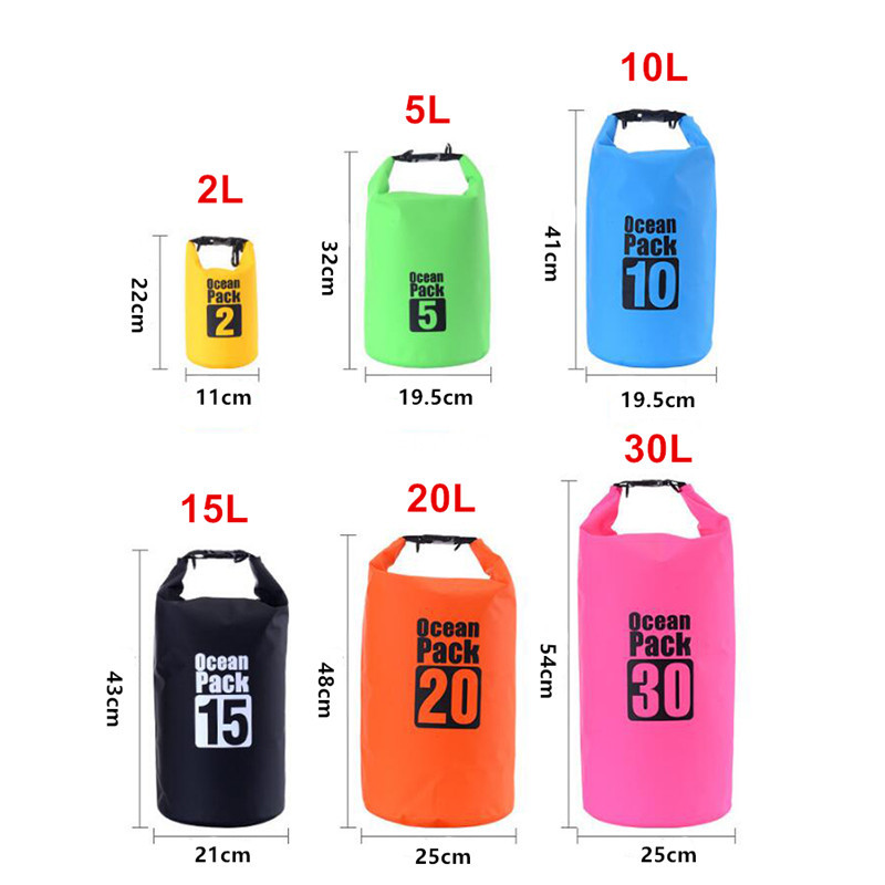 Floating Waterproof Dry Bag 10L/20L/30L, Roll Top Dry Sack Keeps Gear Dry Bags
