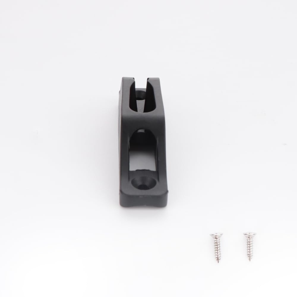 2PCS Nylon Kayak Cord Lock Cleat Rope Cleat for 6mm Soft Rope with Screws