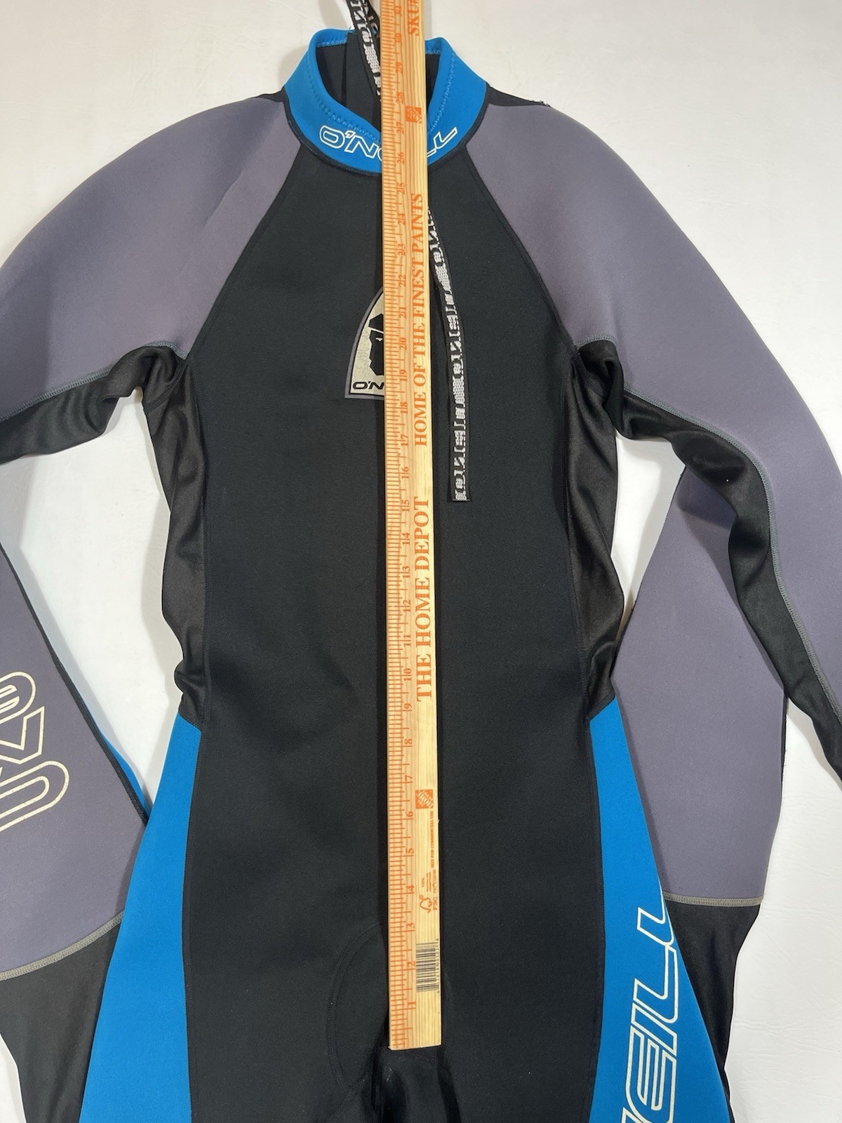 O’Neill Full Wetsuit Mens Medium Black Blue Gray 2mm Neoprene 7051
