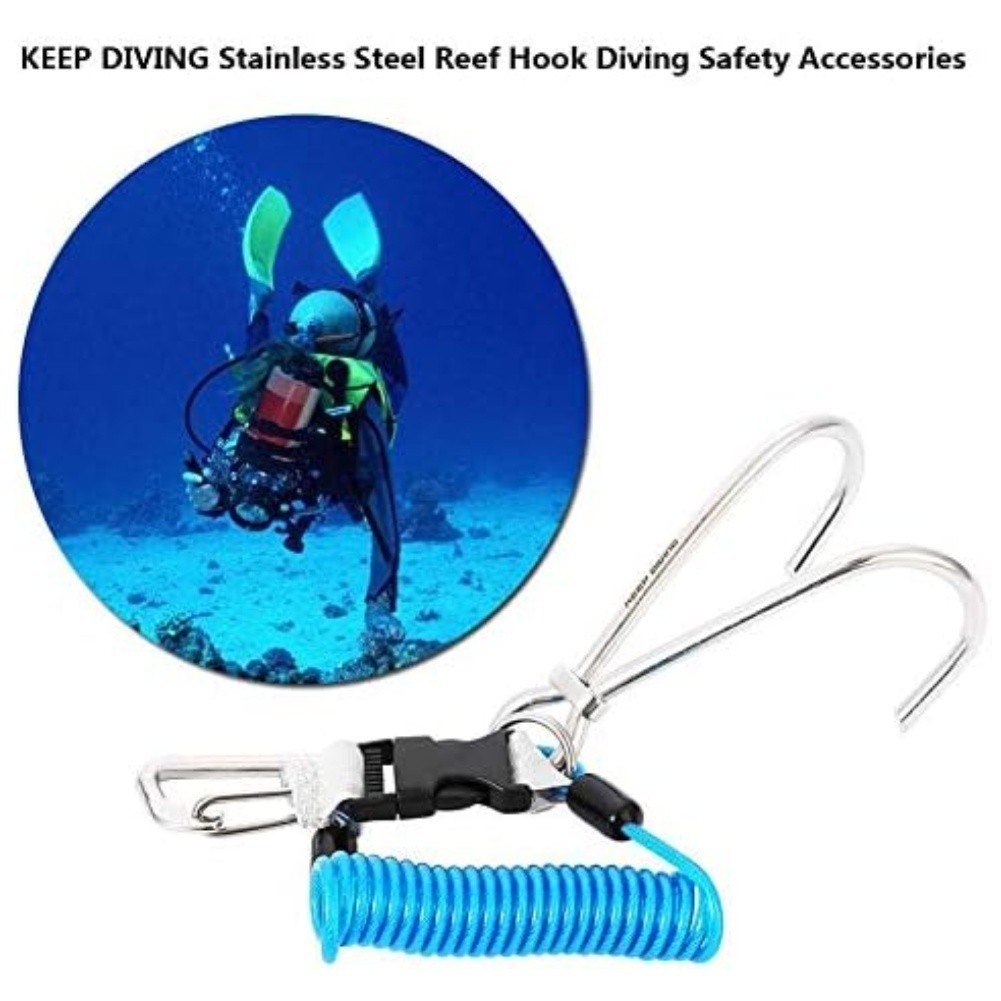 Underwater Exploration Diving Safety Hook Accommodates Various Buckles