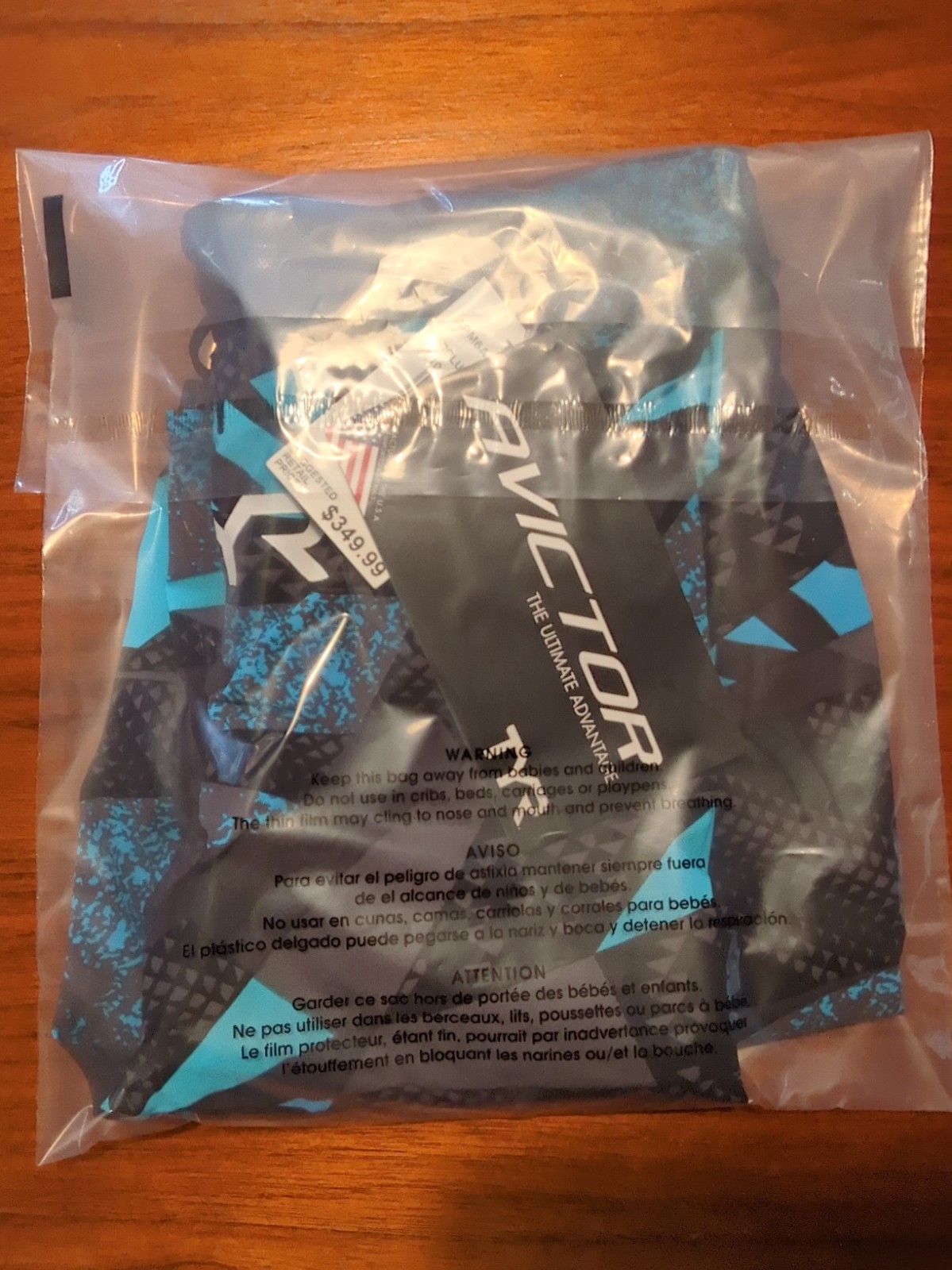 TYR Mens Avictor Prelude Male Short Jammer Black/Blue Size 28 FINA Approved