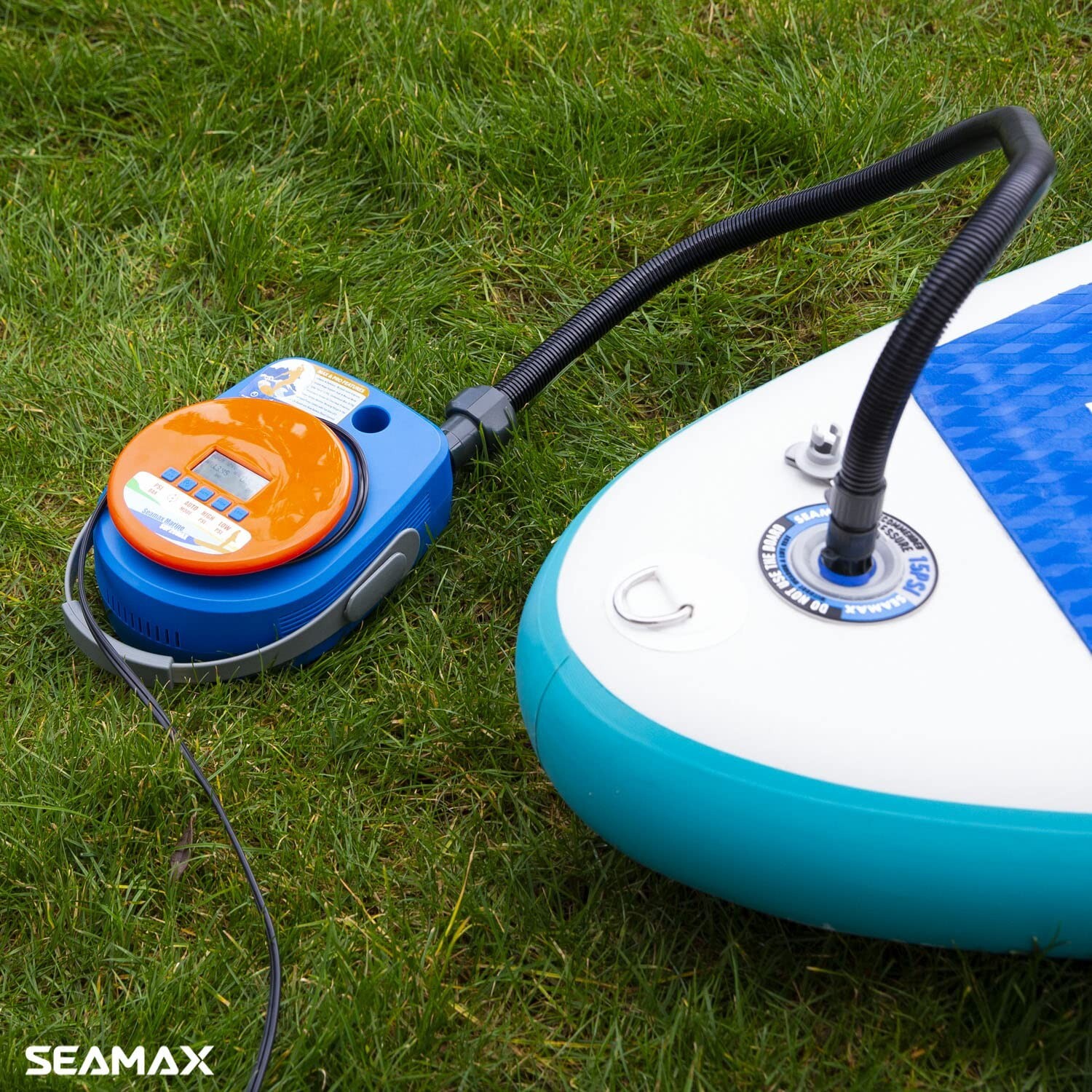 SEAMAX SUP Electric Air Pump for Inflatable Paddle Board & Boat, High Speed D…