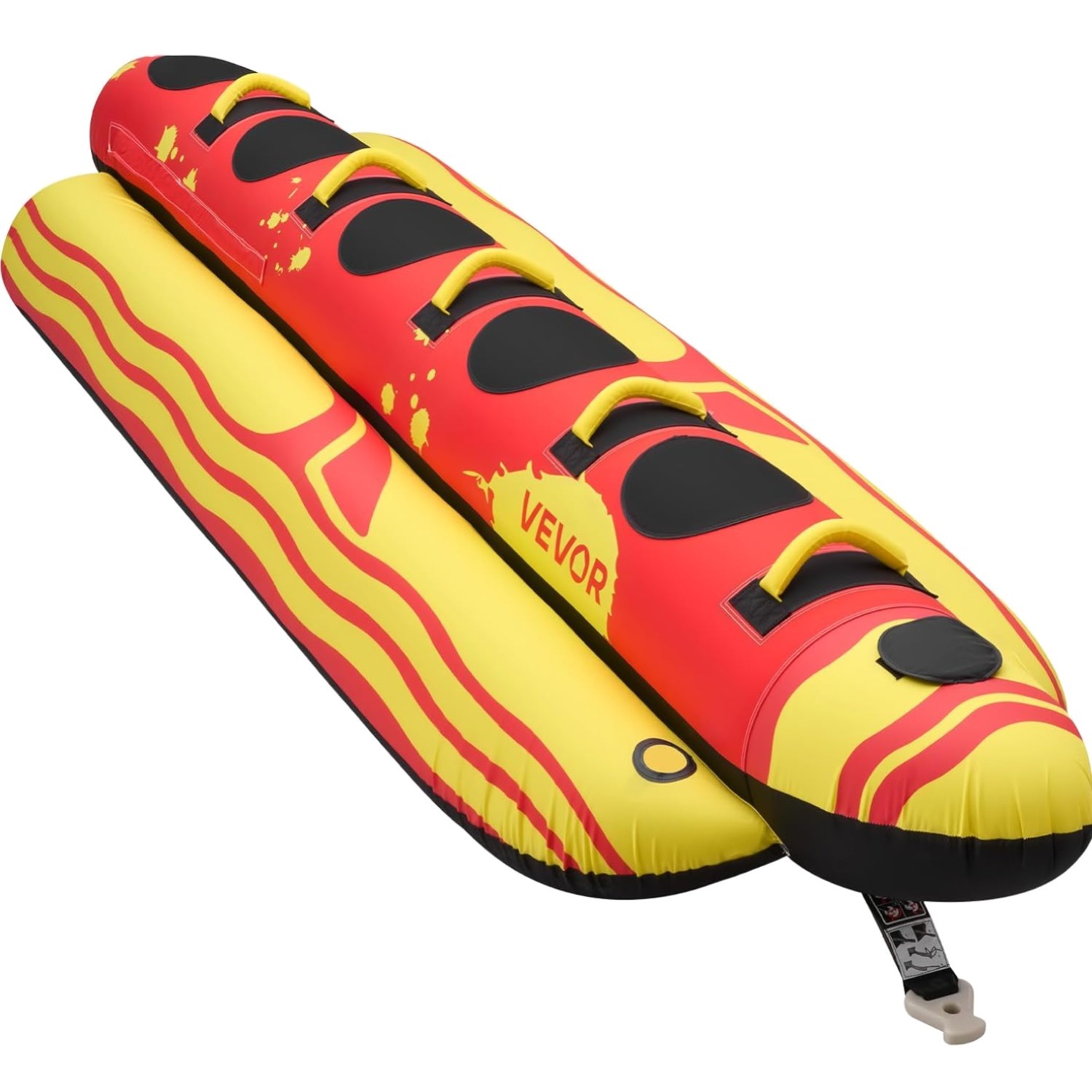 1-3 & 5 Riders Inflatable Boat Tubes 510-850lbs Water Sport Tubes Hot Dog Funny