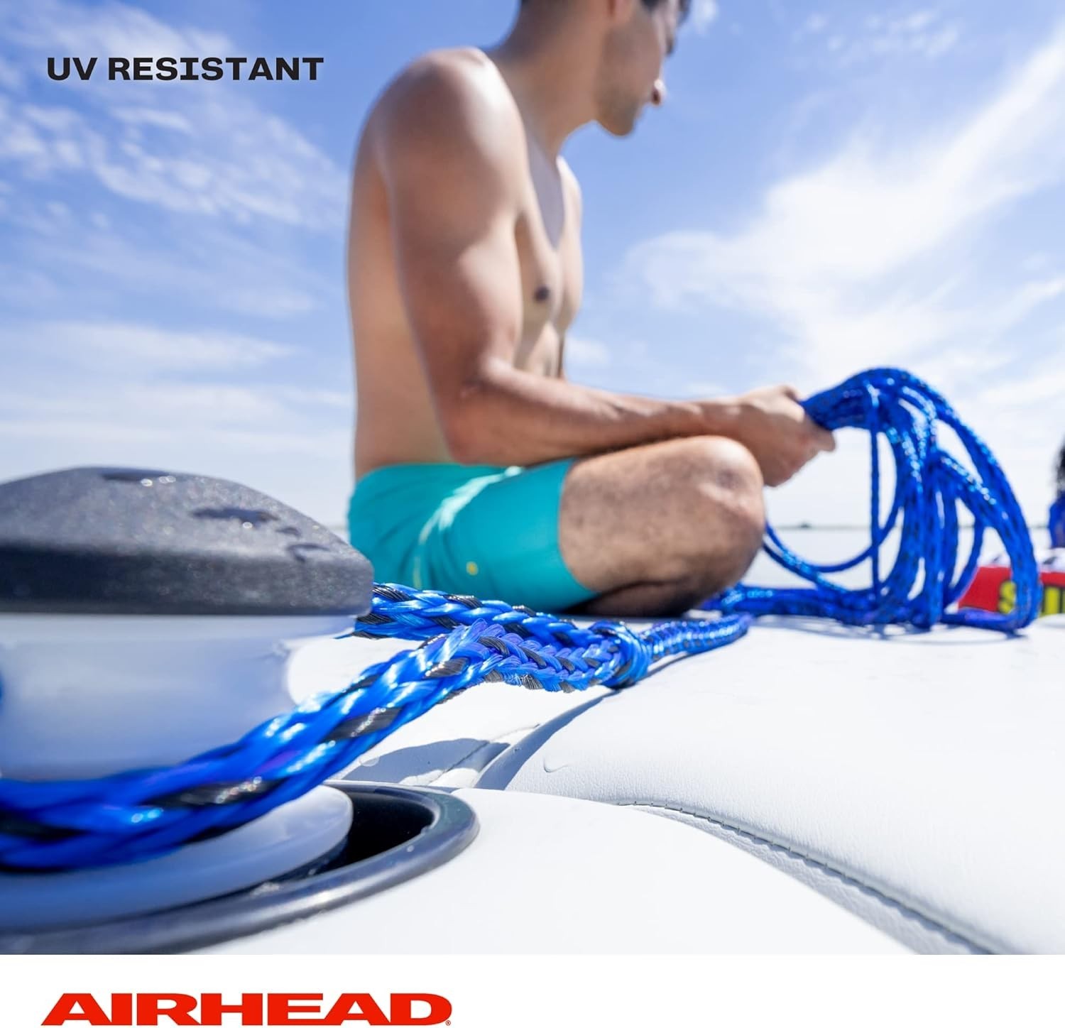 Heavy Duty 60Ft Tow Rope for Towable Tubes, Up to 6,000Lb Break Strength, UV …