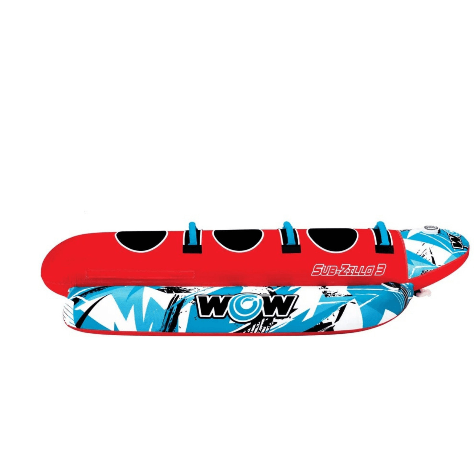 WOW Watersports Sub-Zilla 3-Person 3P Towable for Compact Storage and Strong PVC