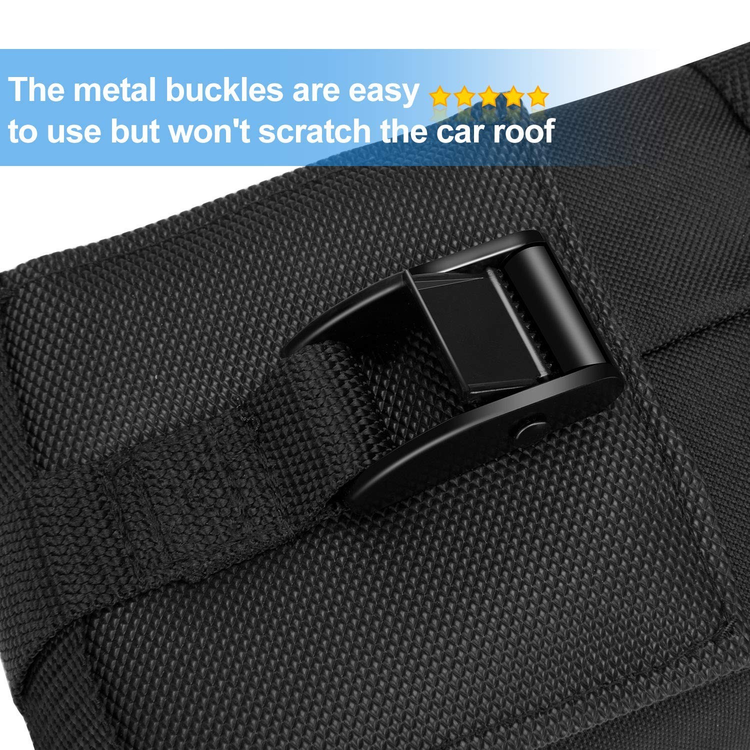 WOOWAVE Premium Kayak Roof Rack Pads Universal Car Soft Roof Rack Kayak Carri…