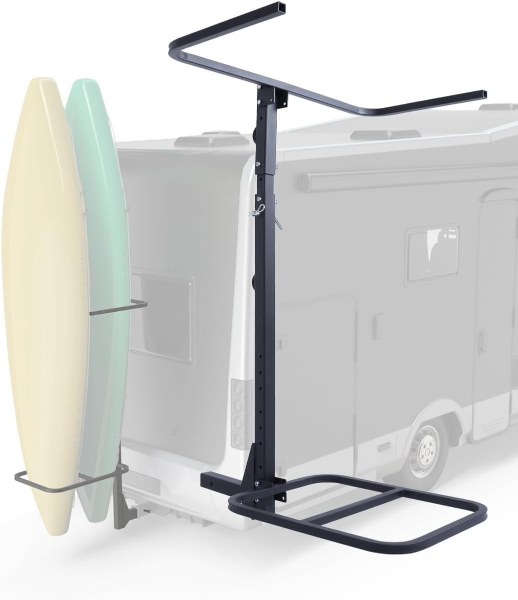 Vertical Kayak Carrier RV Hitch Mount 2 Kayaks 150LBS