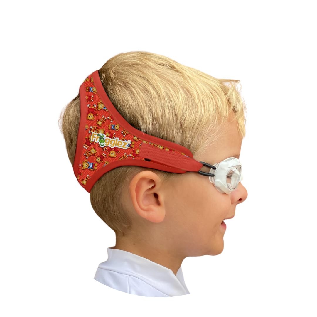 Frogglez Kids Swimming Goggles – Children Ages 3-10, Red Daniel Tiger
