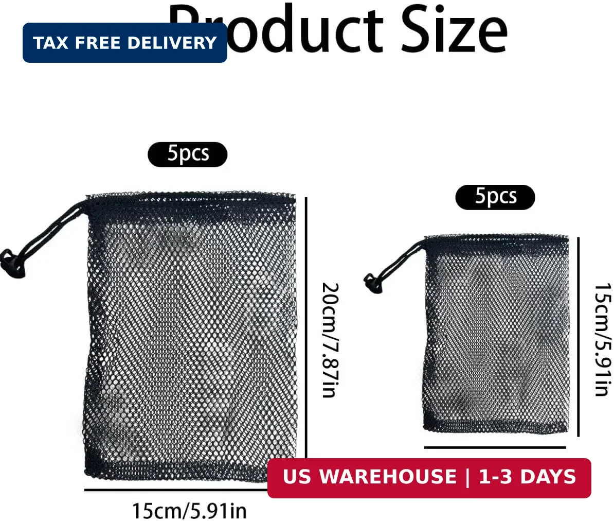 Share 10 PCS Nylon Mesh Drawstring Bags, (6 x 4 and 6 x 8) with Cord Lock Closur
