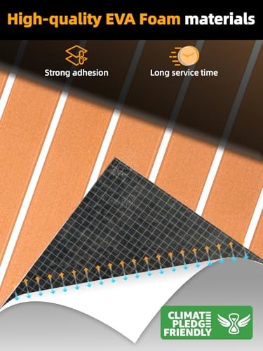 Brown with White Lines – FOCEAN EVA Foam Boat Flooring Sheet