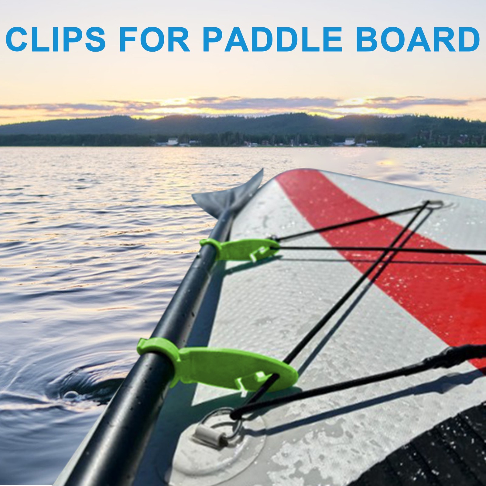 2Pcs Paddle Board Fin Clips Expandable Paddle Board Clamp Water Sport Fasten