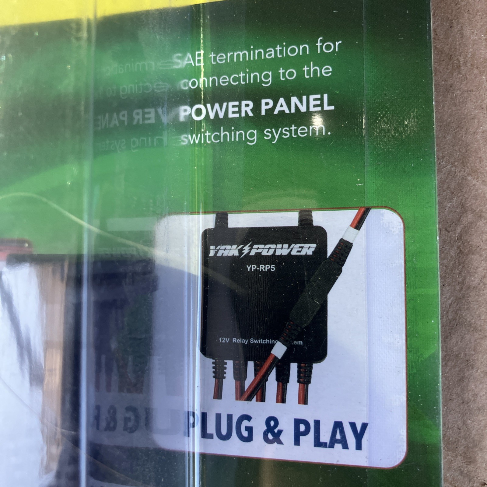 Yak-Power Power Port with Wire and SAE Connector 4-Ft