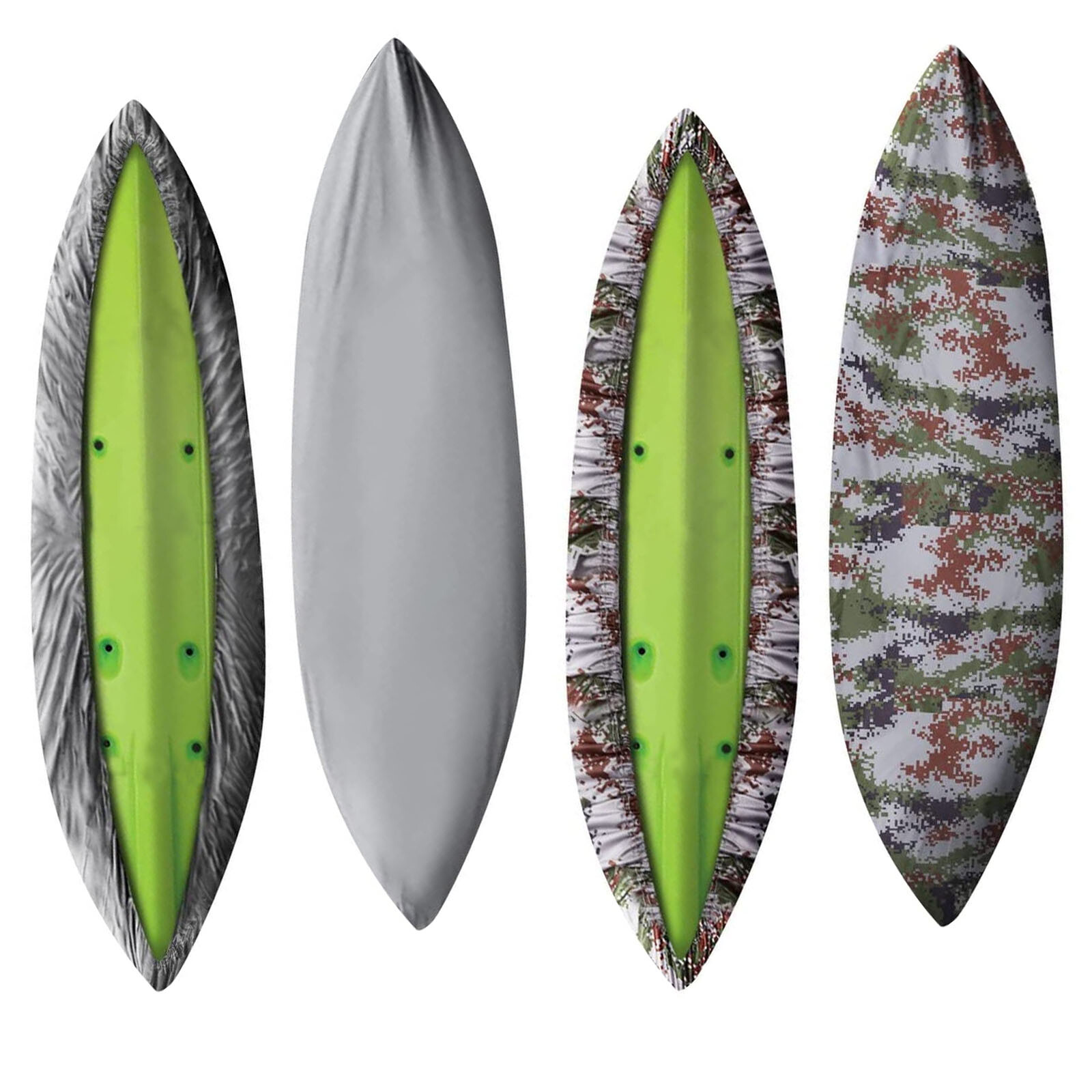 Waterproof Kayak Cover 6.8-14.8ft 210D Canoe Kayak Storage Cover Dust Shield