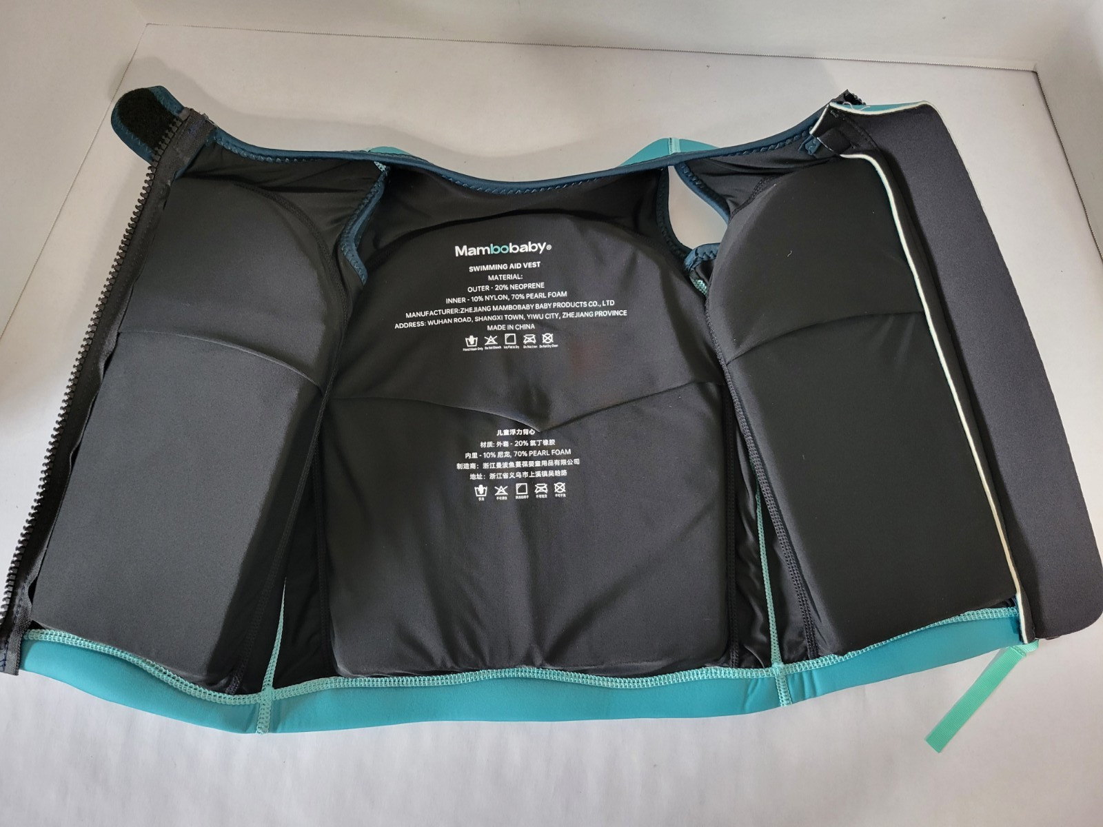 Mambobaby Non-inflatable Swim Vest/Jacket for Kids B7I7 – Size Med