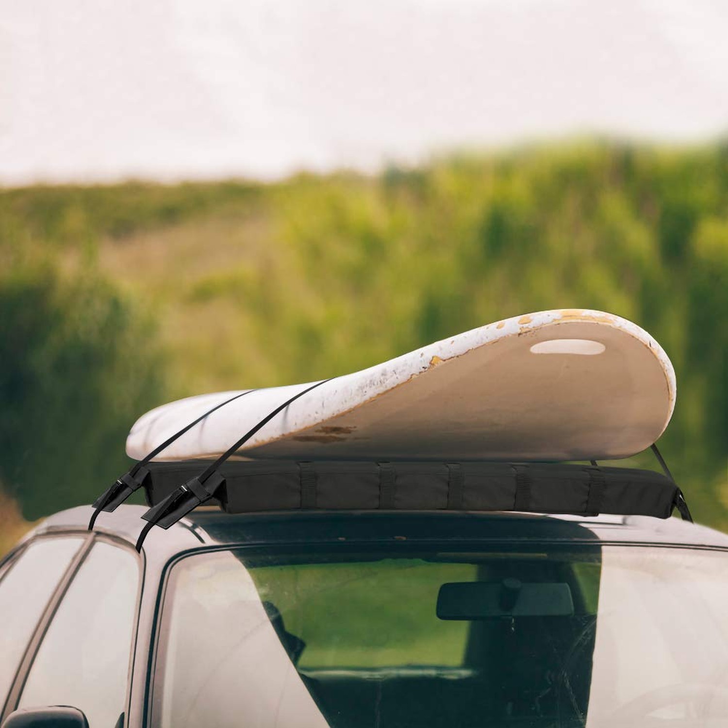 WOOWAVE Premium Kayak Roof Rack Pads Universal Car Soft Roof Rack Kayak Carri…