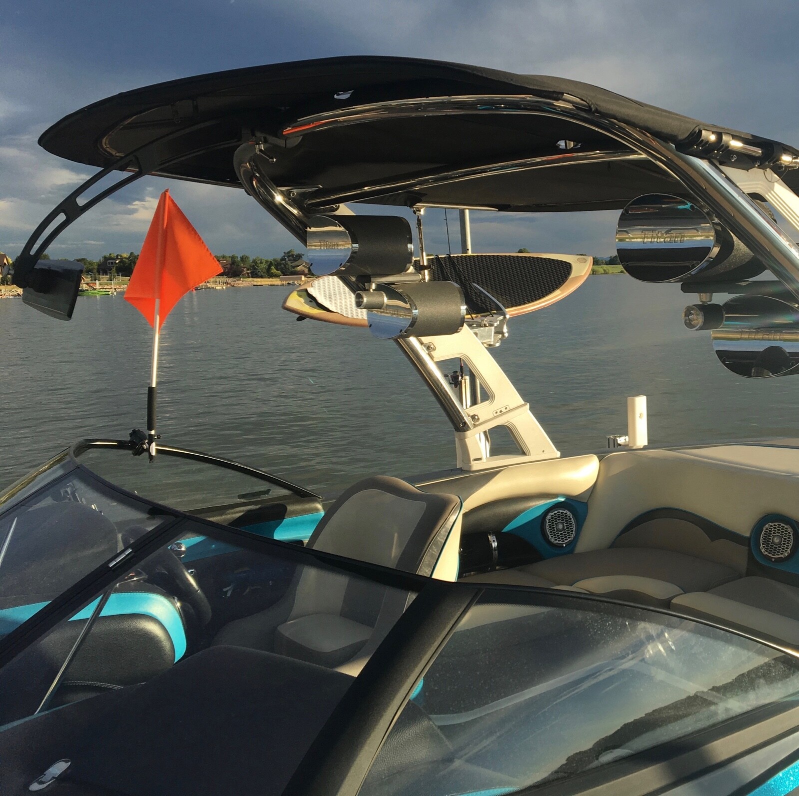 Skier Down Flag Holder – Window Mount (It Rotates!!)
