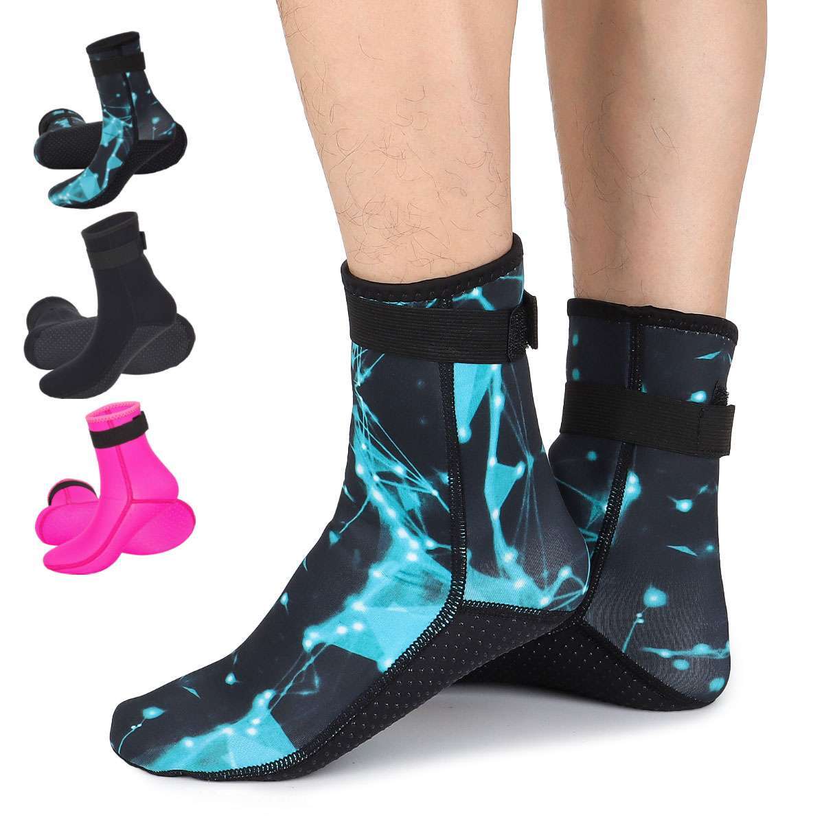 Mens Womens 3mm Neoprene Diving Scuba Surfing Socks Snorkeling Swimming Boots