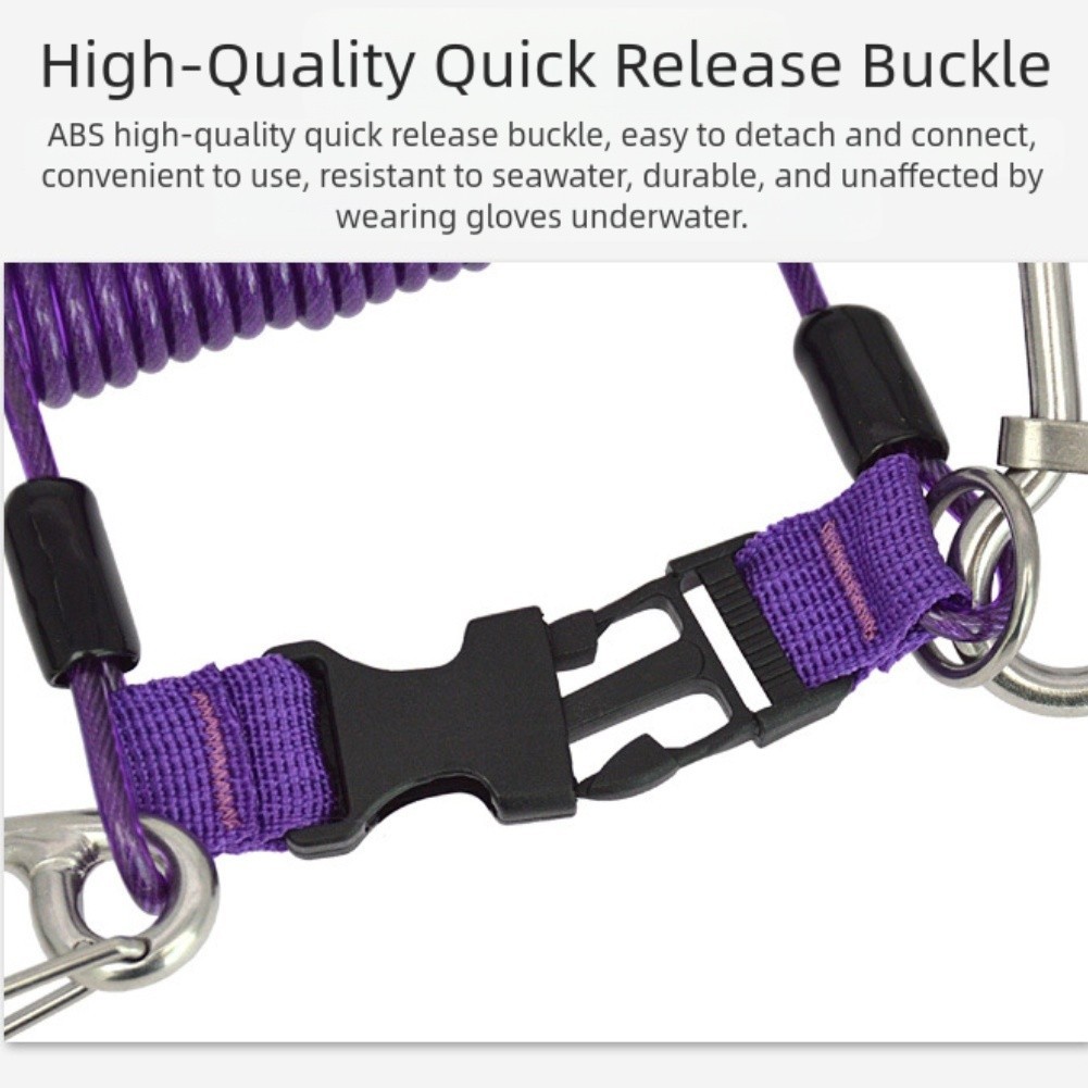 Underwater Exploration Diving Safety Hook Accommodates Various Buckles