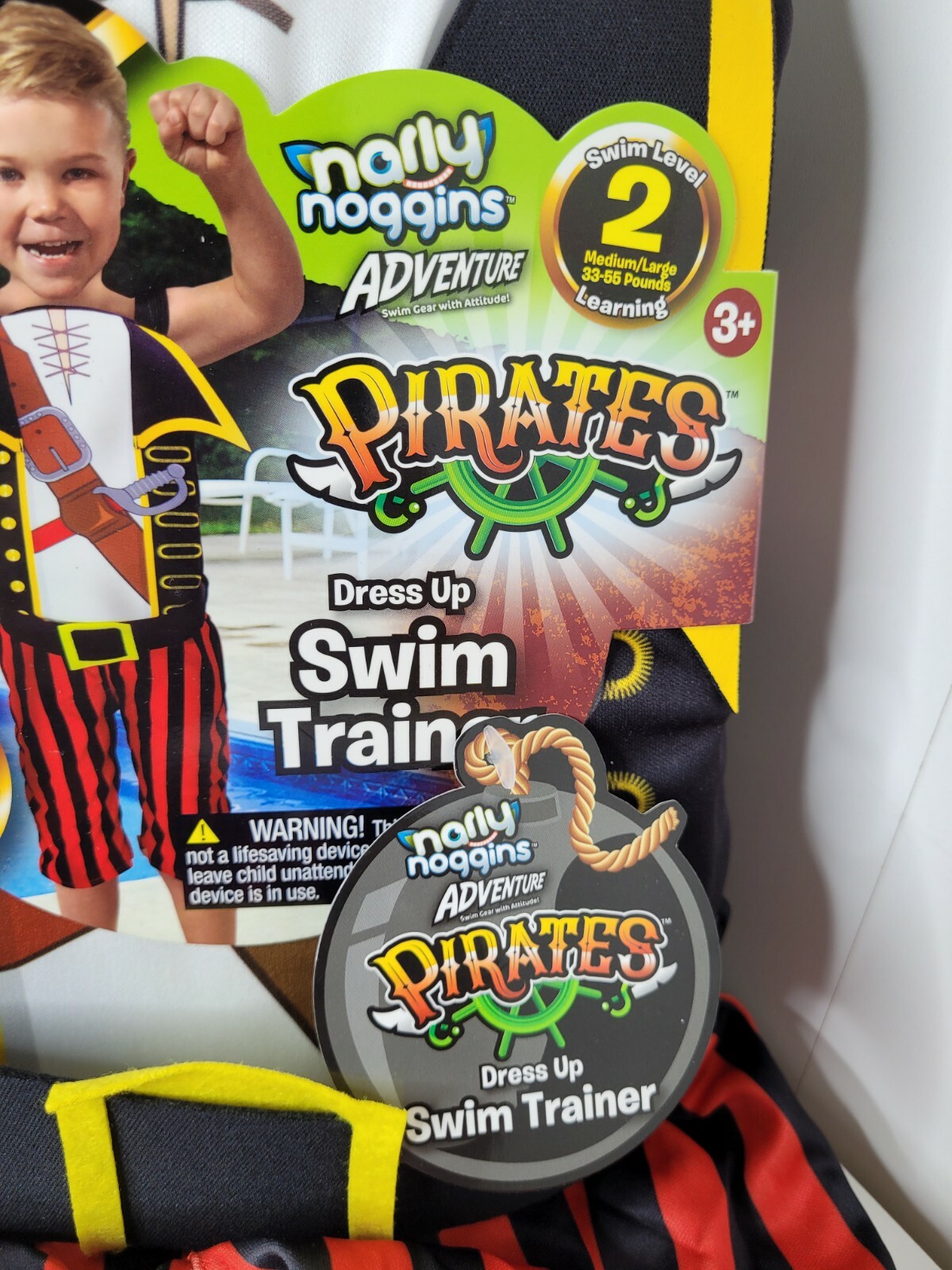 Narly Noggins Adventure Pirates Swim Trainer‎ Level 2 Medium/Large 33-55 Pounds
