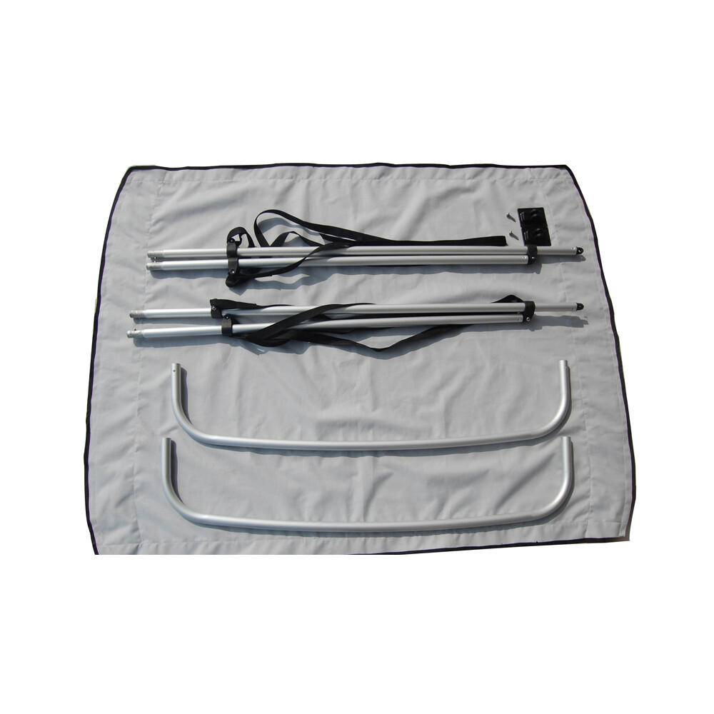 BRIS 2-Bow Portable Bimini Top Cover Sun Canopy Suit 7.5 to 11ft Inflatable Boat