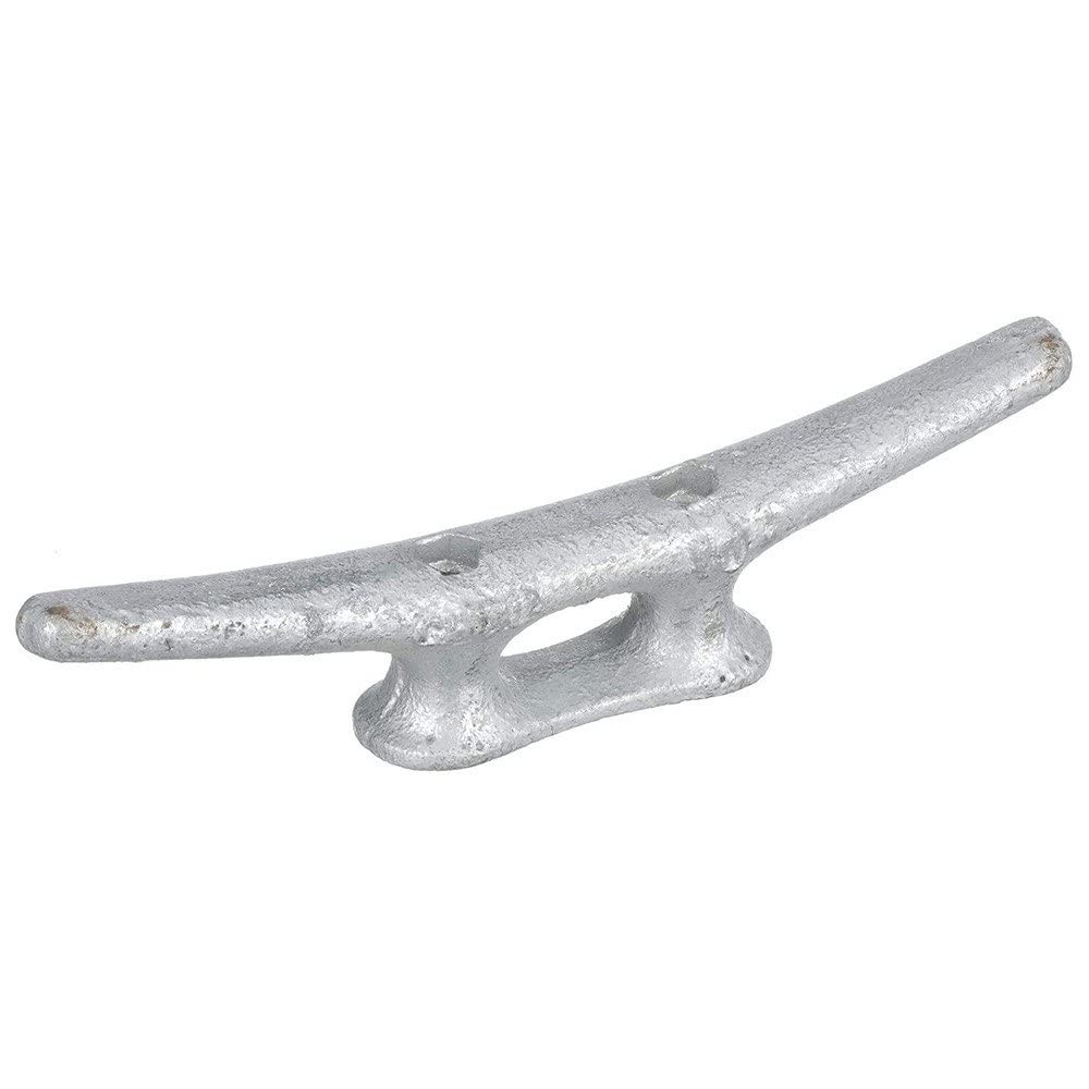 8 Inch Open Base Dock Cleat Galvanized Gray Iron Marine Mooring Accessories