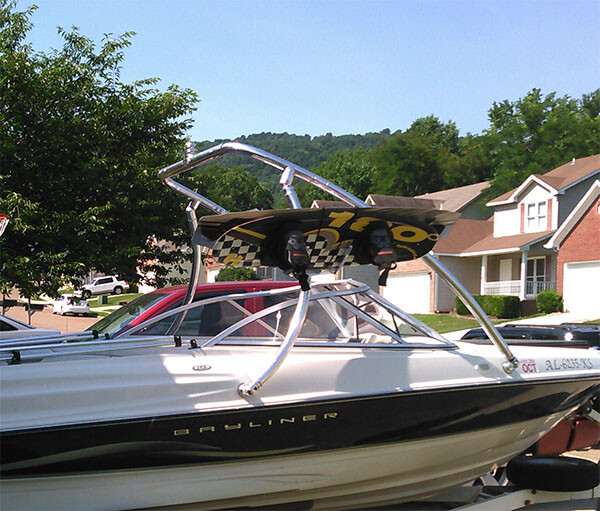 Origin Advancer Wakeboard Tower Polish + QR Pro+ Knee/Wakeboard Tower Rack 5Y WY