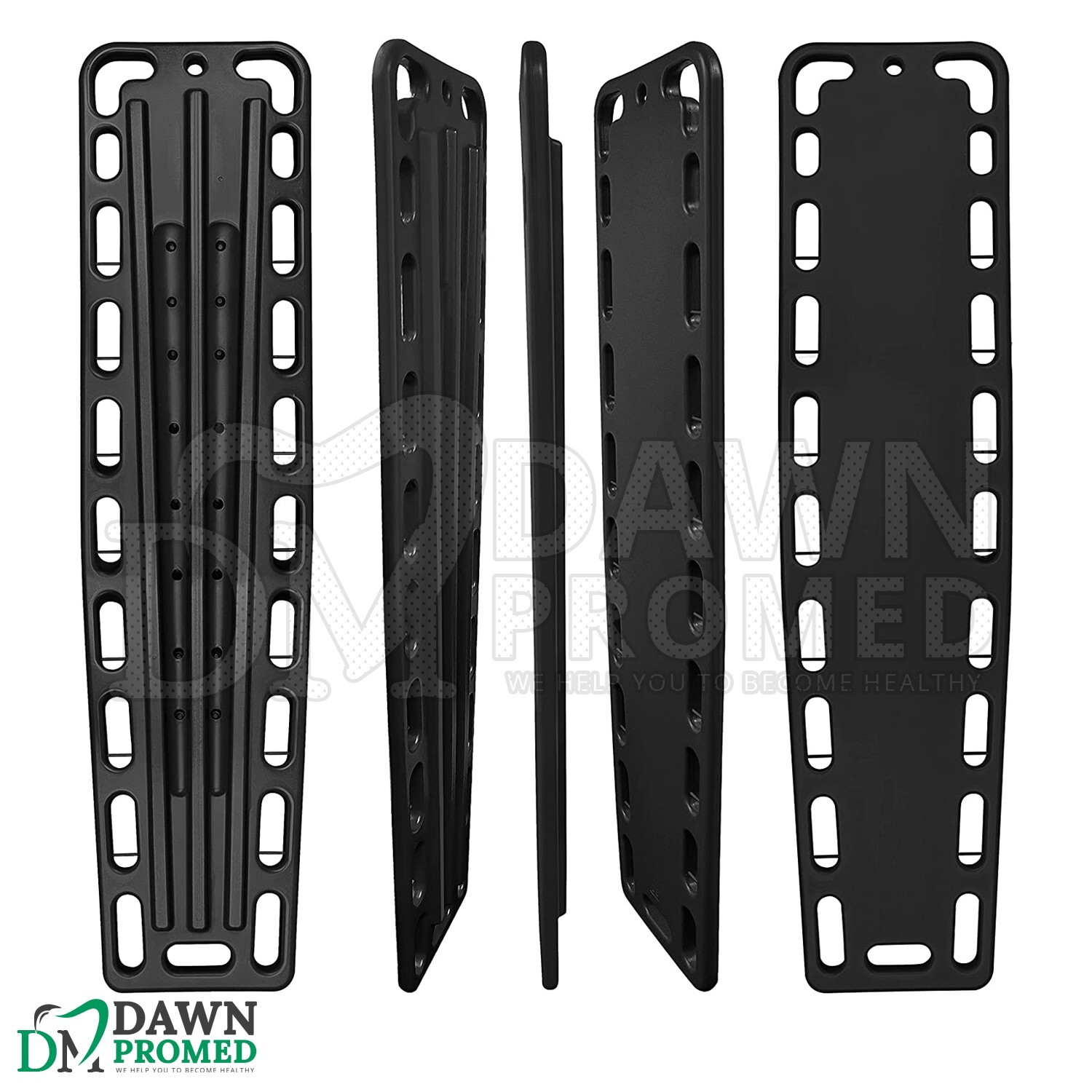 Spine Board Ambulance Stretcher Black Backboard for Patient Immobilization