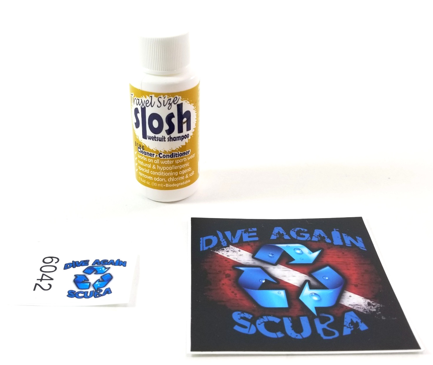 JAWS Slosh Wetsuit Shampoo Cleaner Conditioner 1 fl. oz. Scuba Dive Travel Size